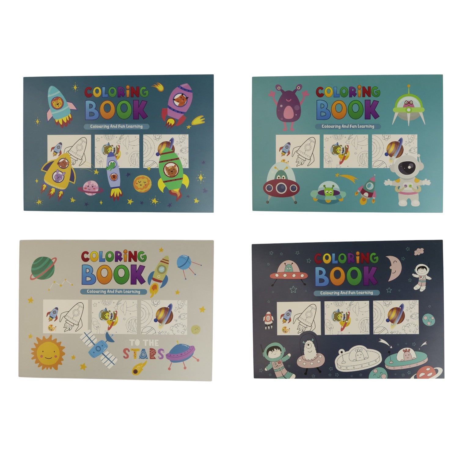 Aventuras Espaciales: Libro para Colorear para Niños de 3 a 8 Años