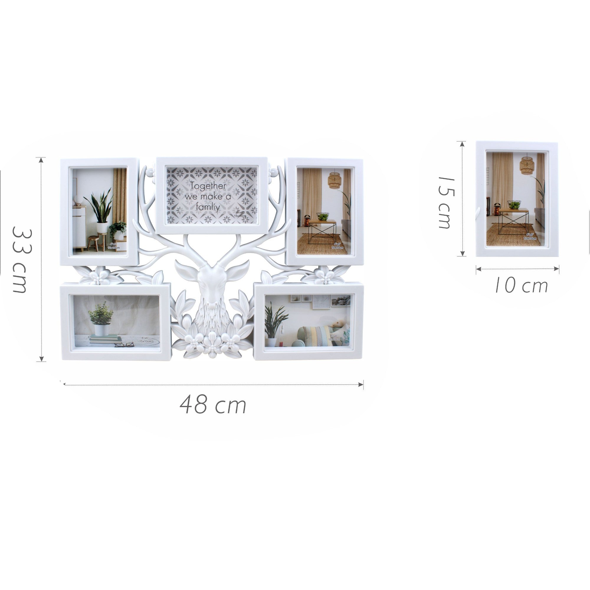 Set de Marcos para 5 Foto 33x48cm