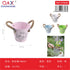 Balde metálico decorativo para flores modelo 15N604