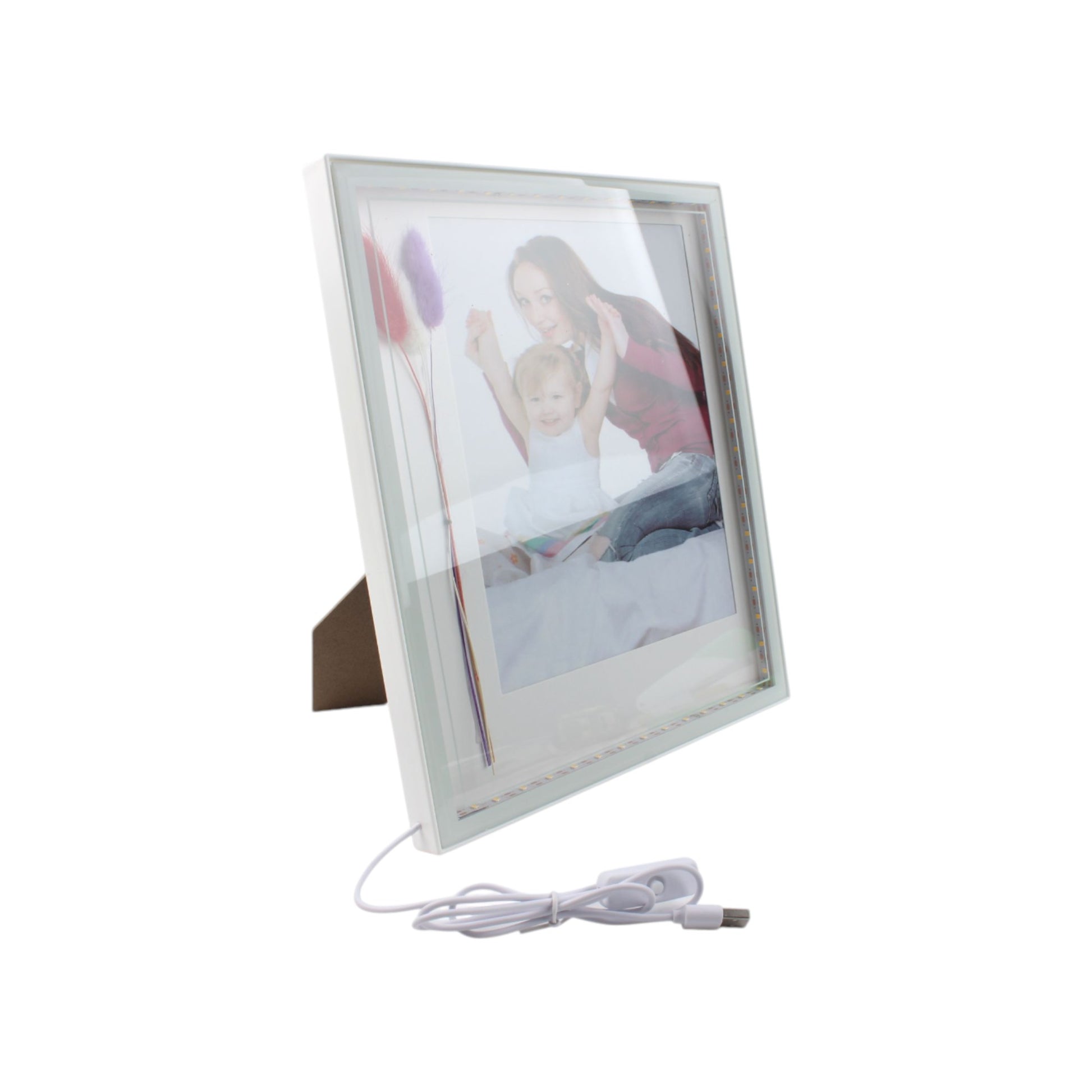 Marco de fotos vertical 18*23CM (luz monocromática con conector USB)