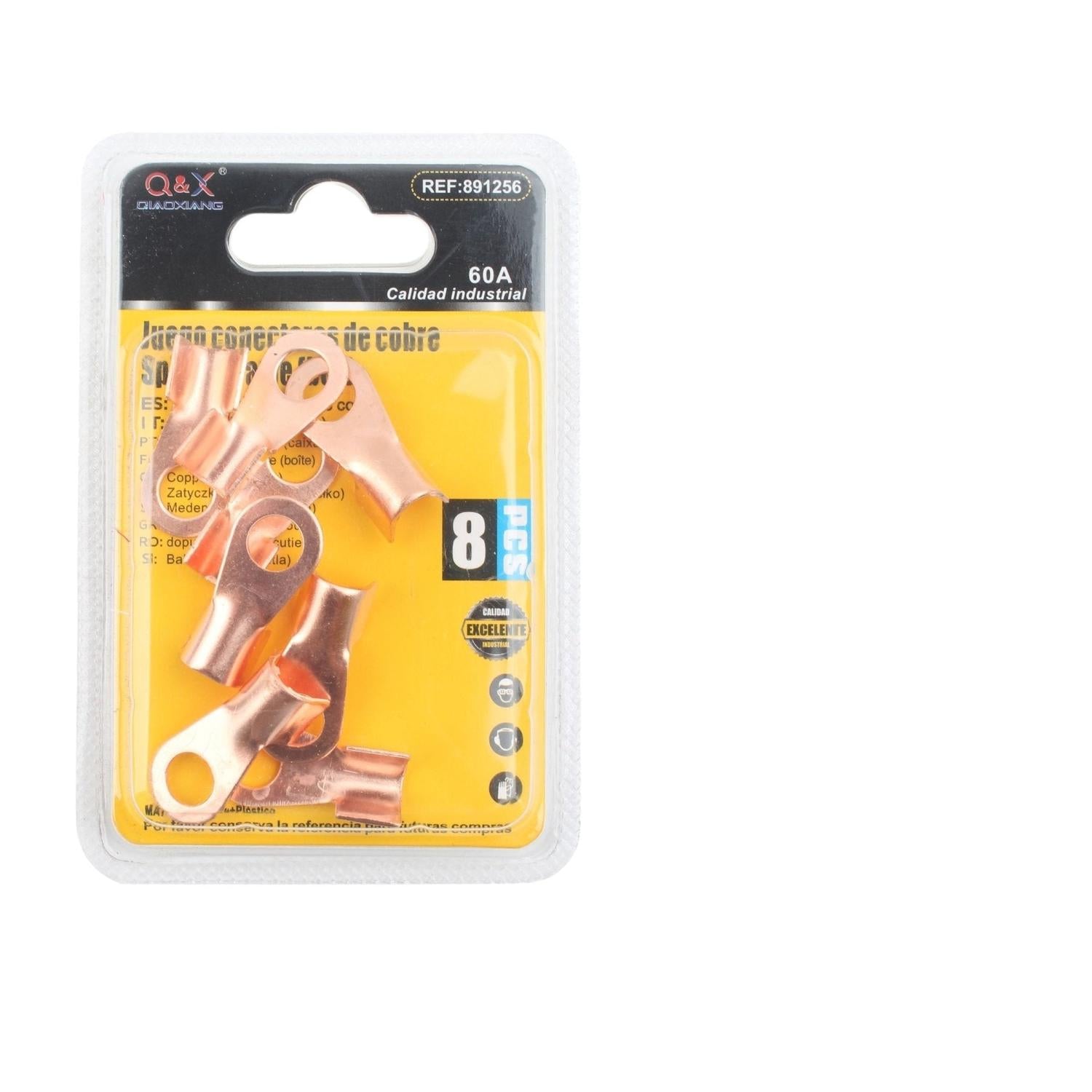 Bloque De Terminales De Cobre De 8 Piezas 60A