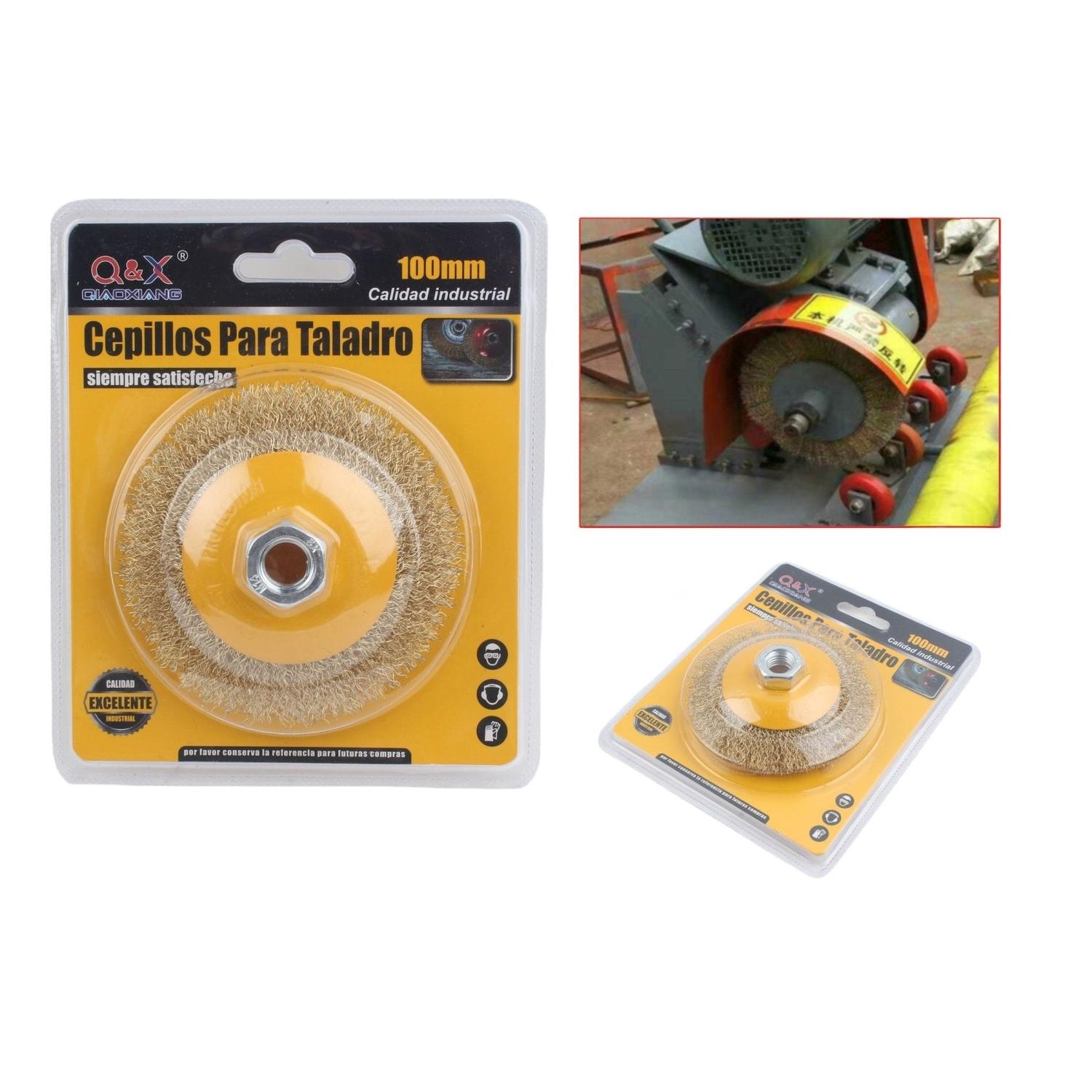 1 Unidad/Cepillo De Alambre Chapado En Cobre De 100 Mm.