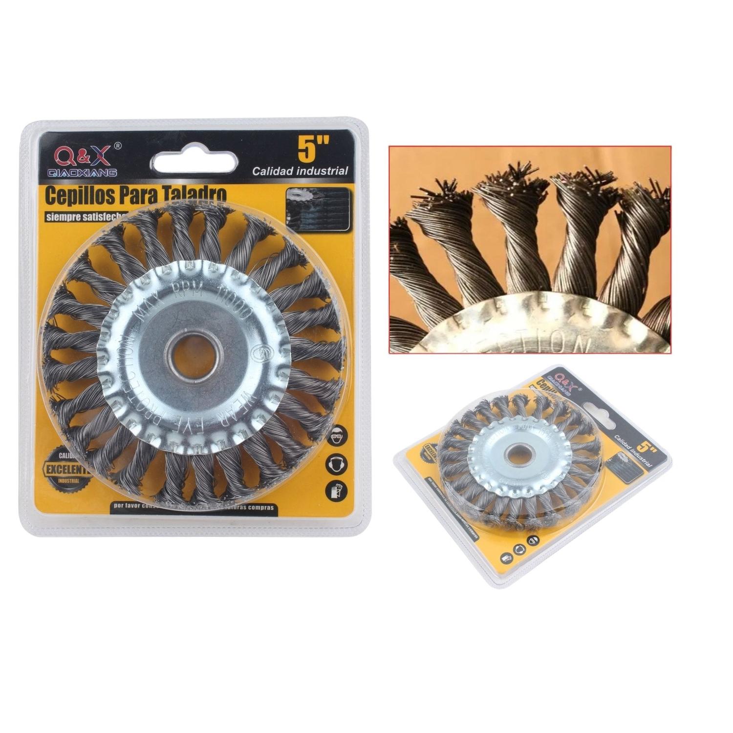 Rueda De Alambre Paralelo Torcido De 5 Pulgadas