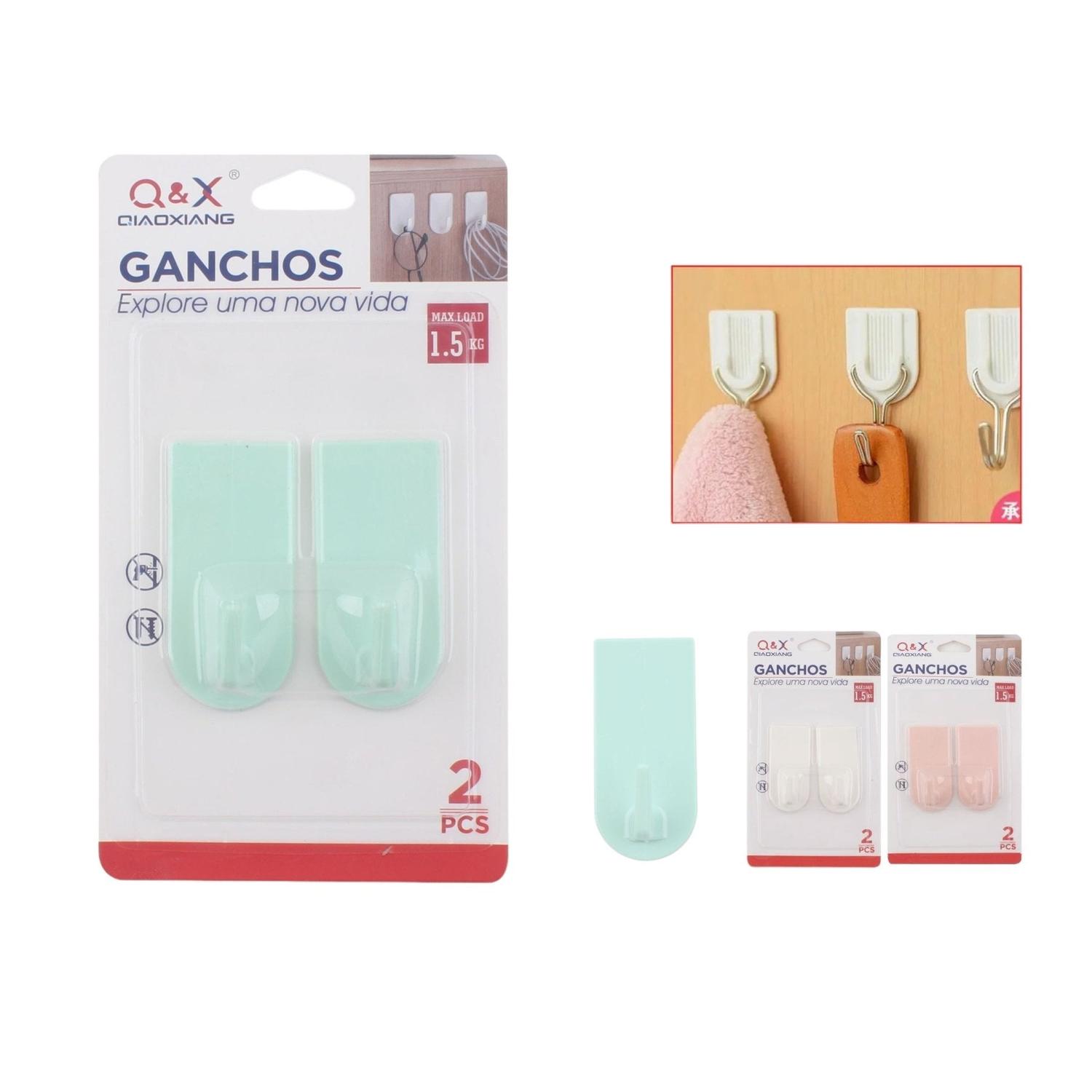 M-10923-N Gancho Adhesivo Pl¨¢stico Largo En Forma De U X2