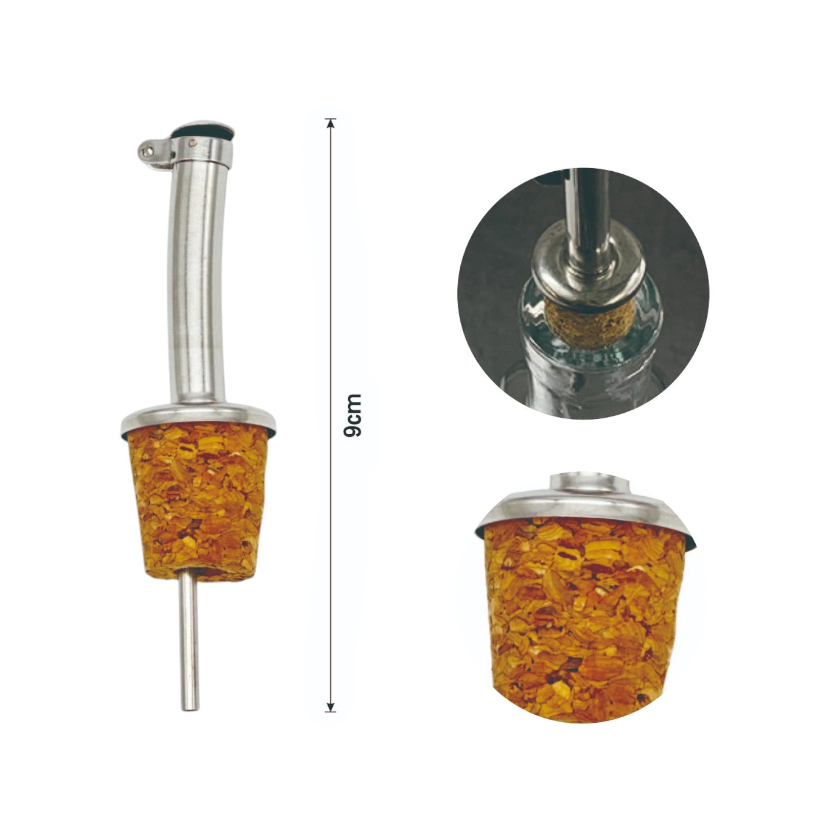 Tapón Dosificador con Tapón Automático y Corcho