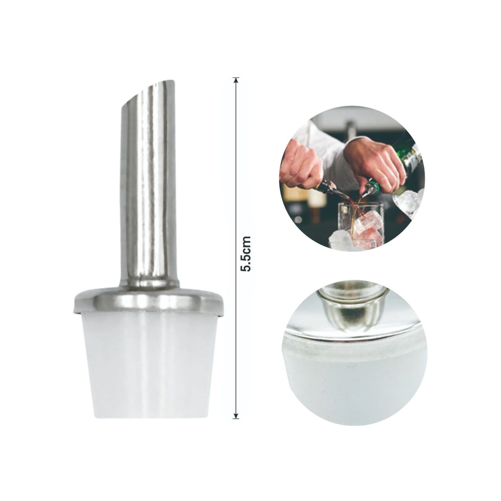 Tapón Dosificador con Pico Inclinado