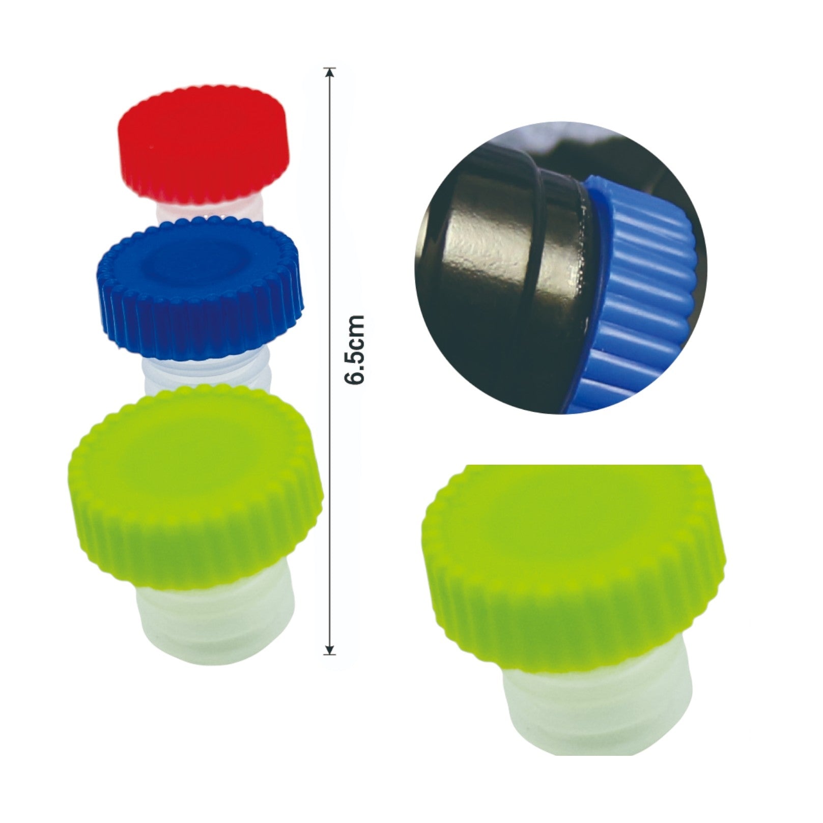 Set de 6 Tapones para Botellas de Vino