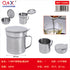 Vaso escurre aceite pescado acero inox 11 CM