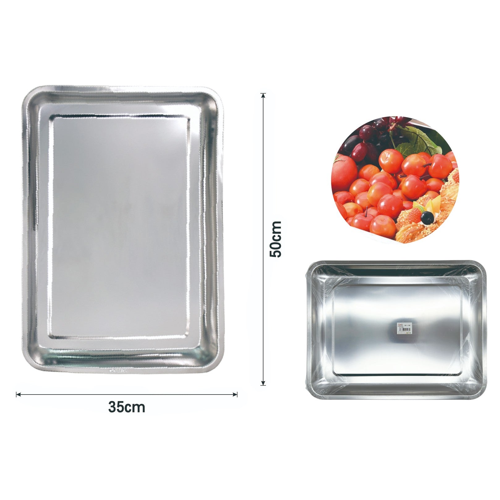 Bandeja con iman 60 × 40 × 4.8 cm, 0.4 mm de grosor