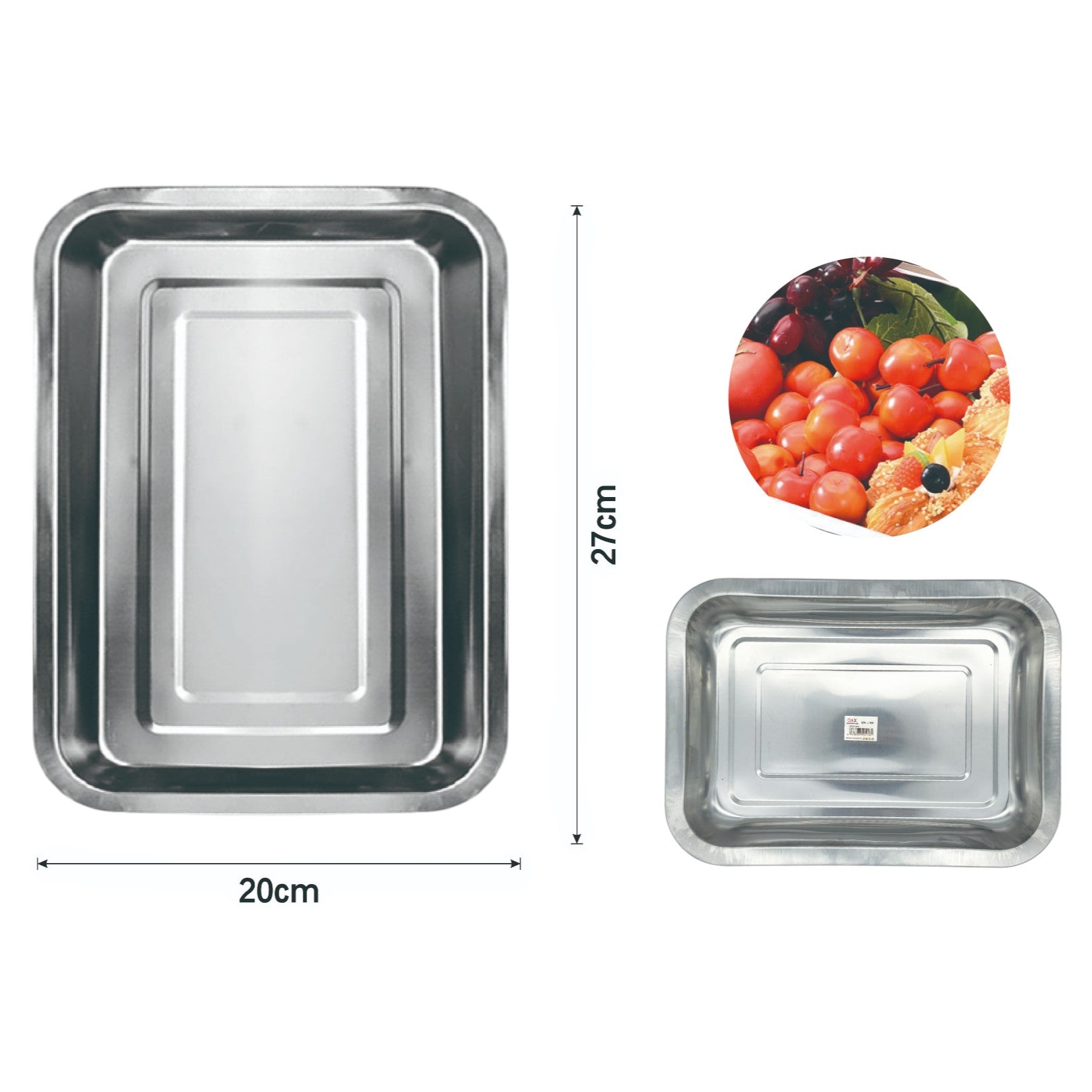 Bandeja de 36 cm, 0.8 mm de grosor