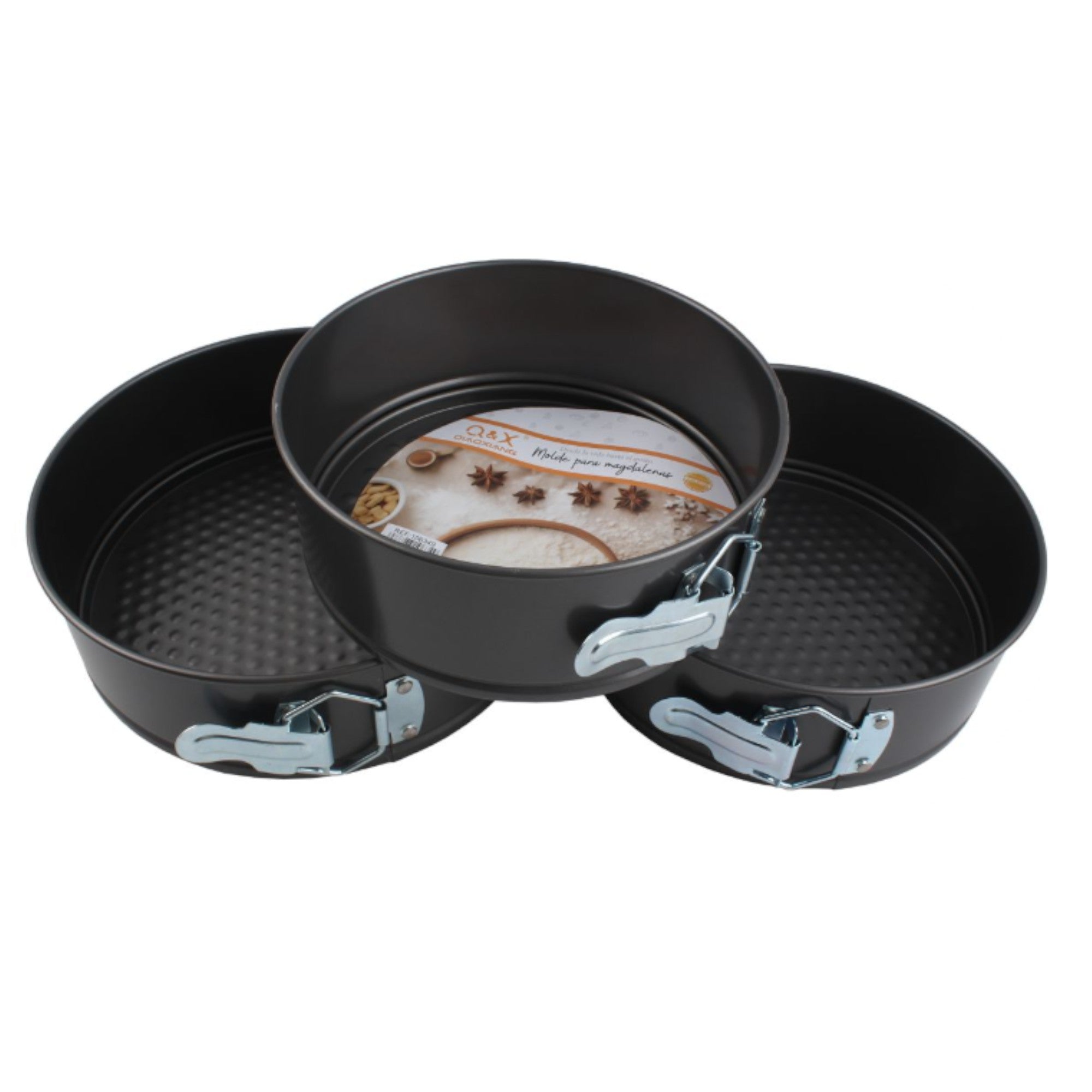 Set 3 moldes pastel redondos 18 / 20 / 22 cm