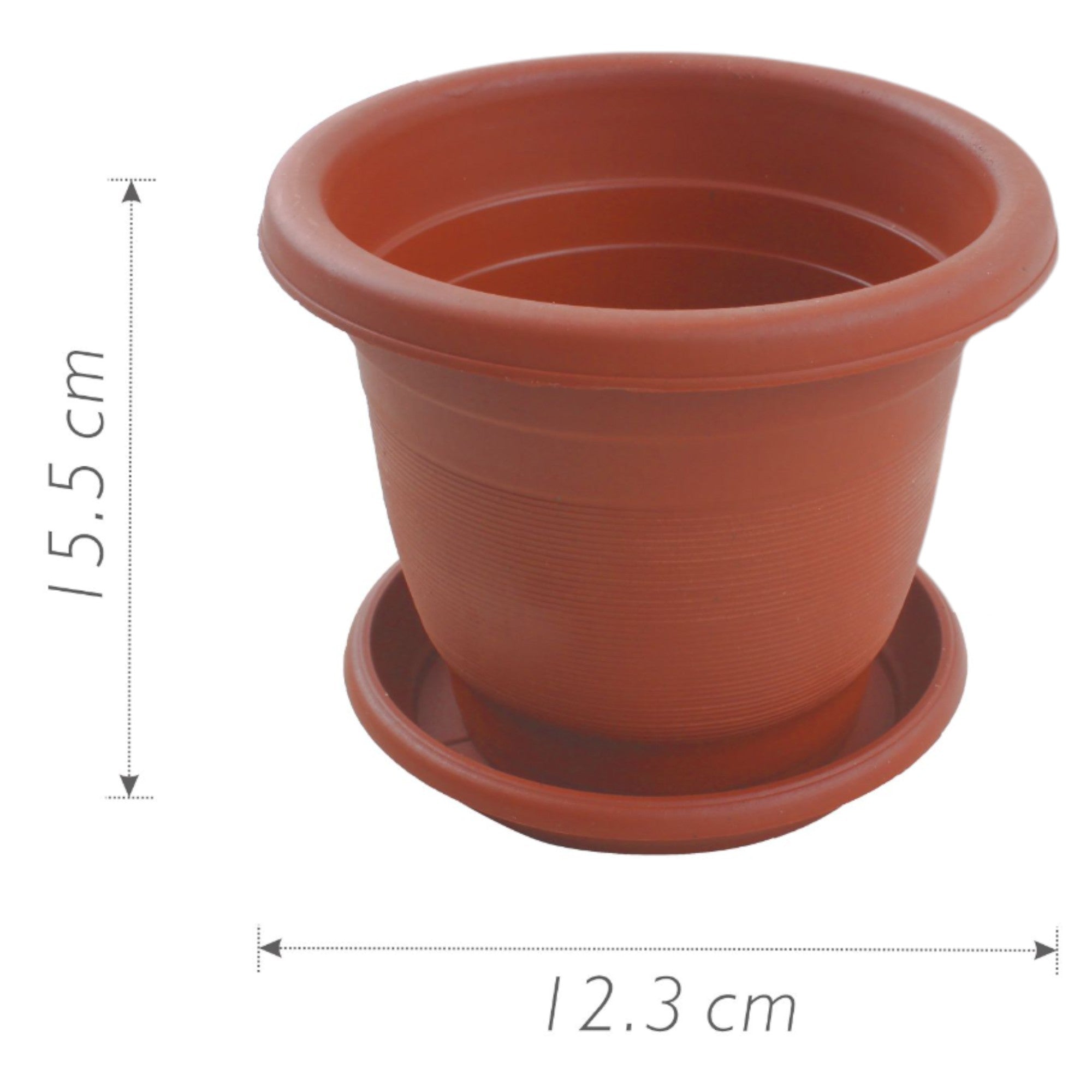 Macetero plástico LH1901 15.5×12.3 cm