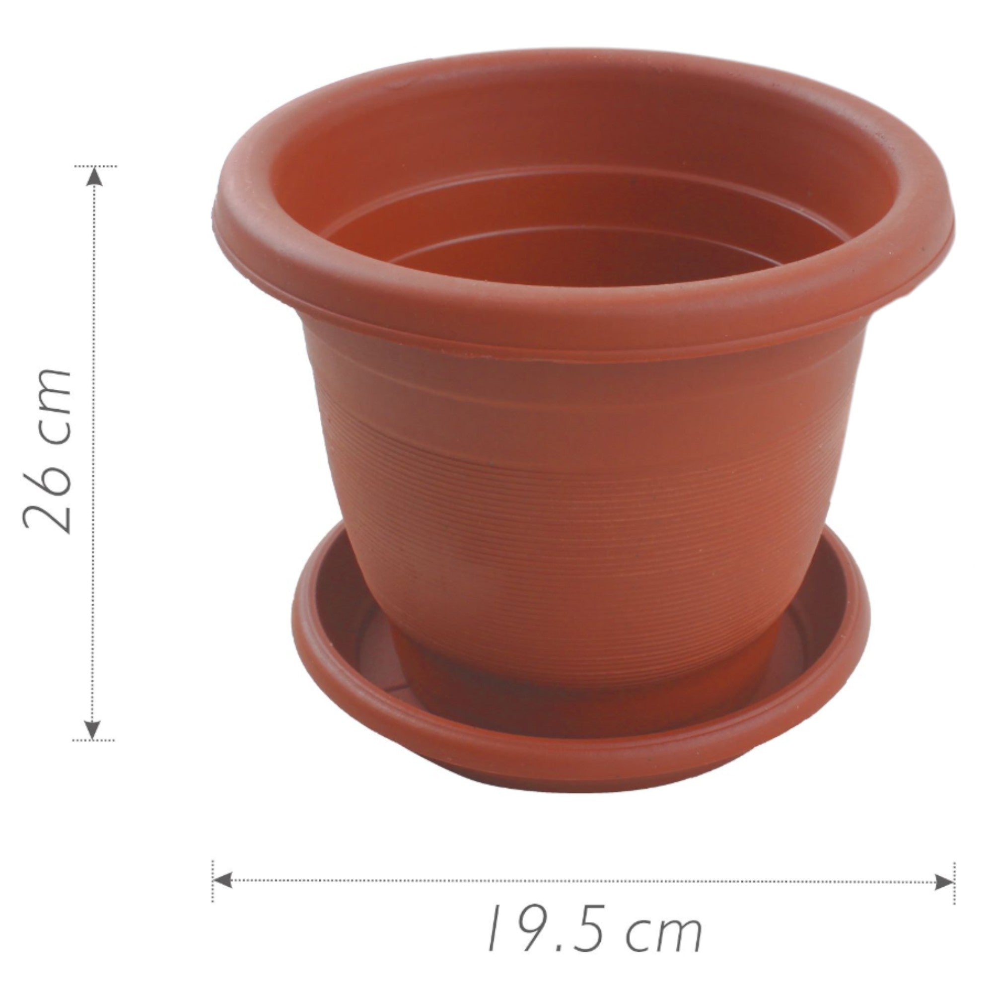 Macetero plástico LH1904 26×19.5 cm