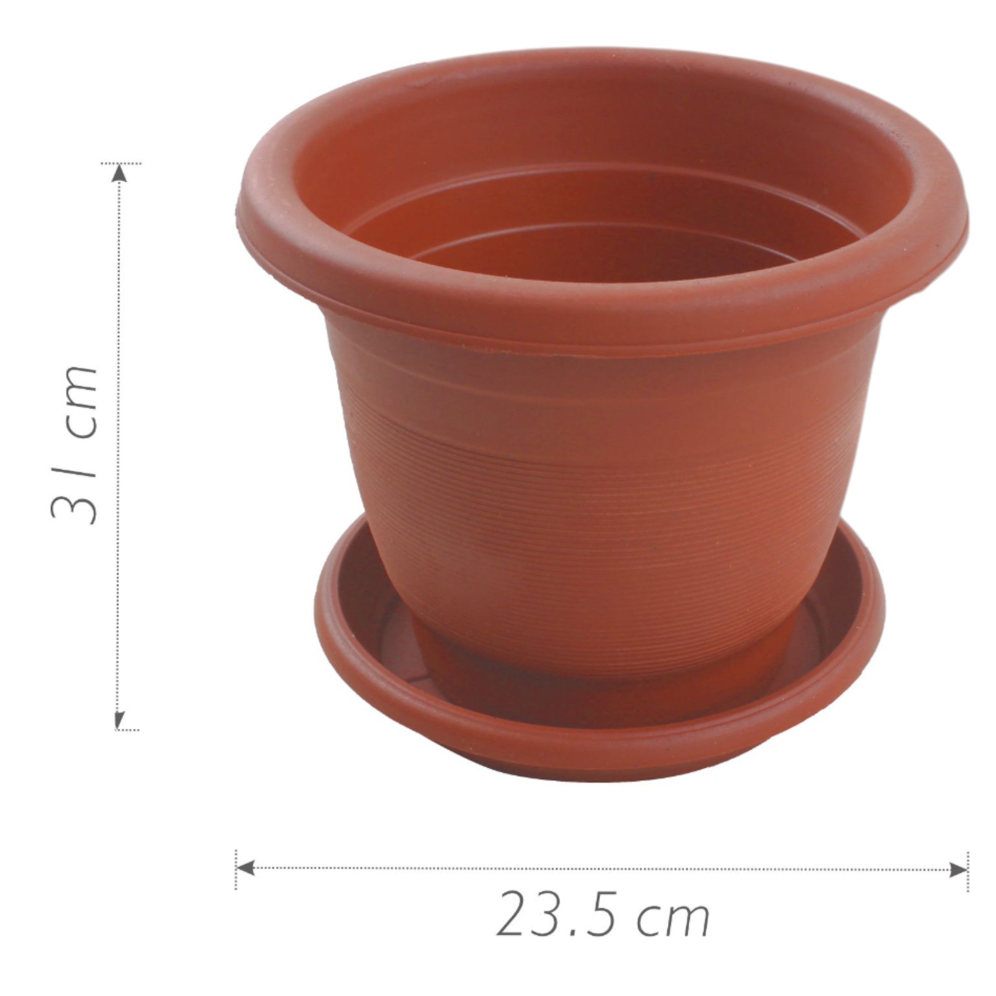 Macetero plástico LH1905 31×23.5 cm