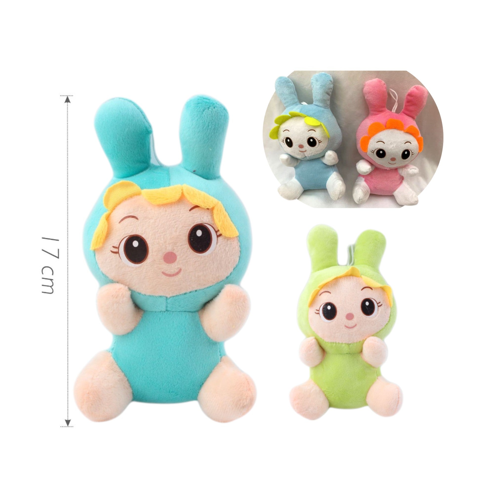 Peluche Bebé Disfraz Conejito - 17 cm