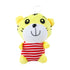 Peluche Tigre con Ropa a Rayas - 17 cm