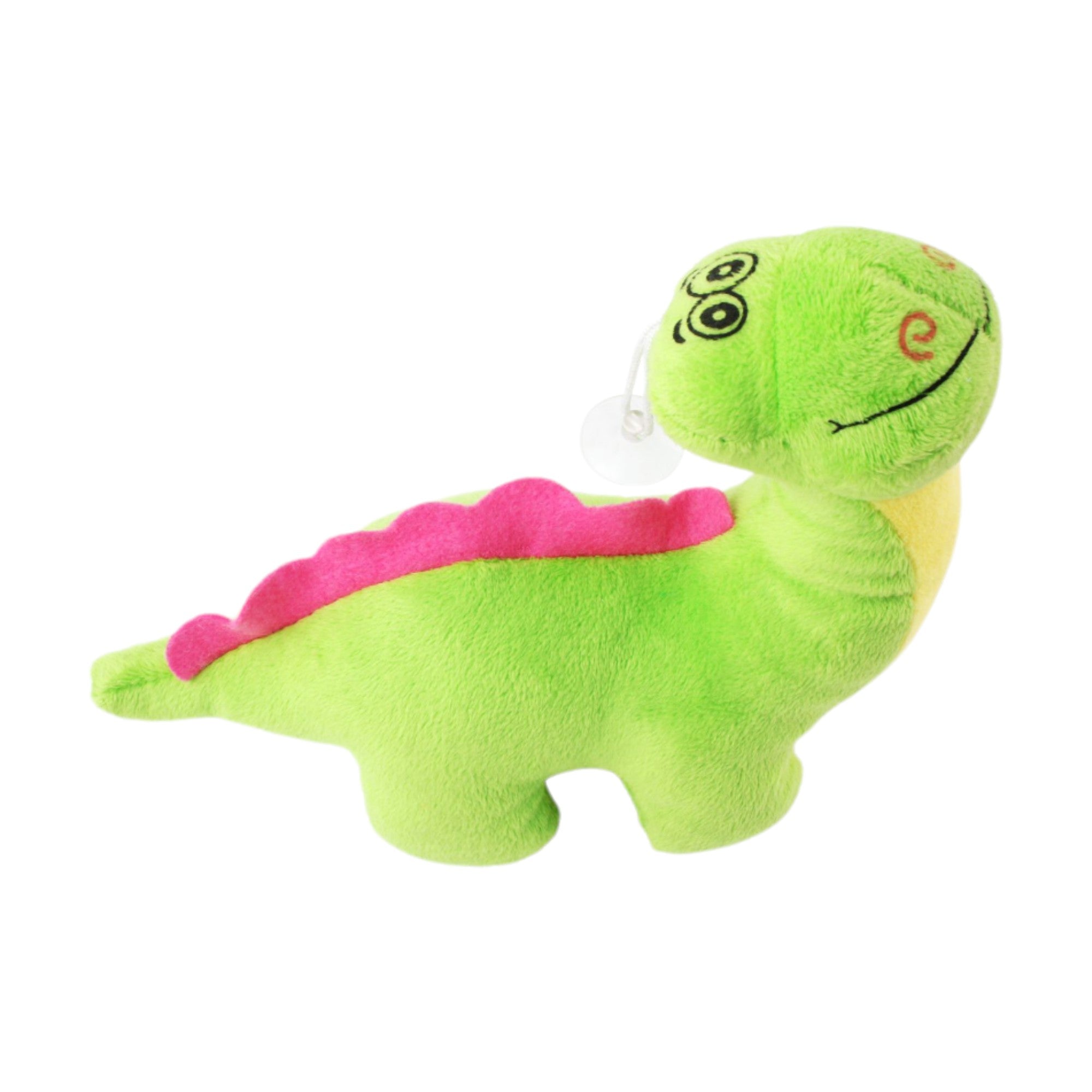 Peluche Dinosaurio Verde Sonriente - 17 cm