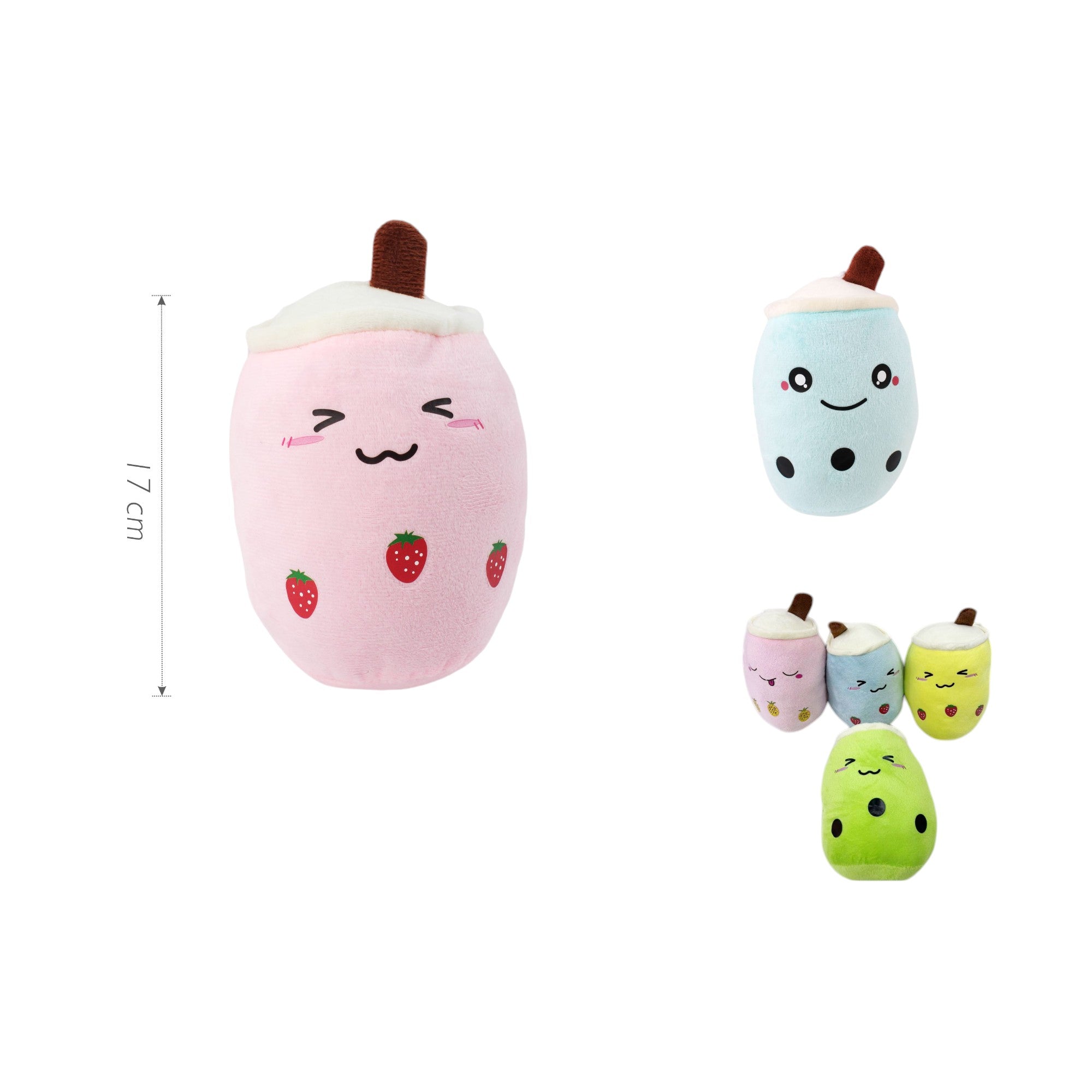 Peluche Bebida Boba Kawaii - 17 cm