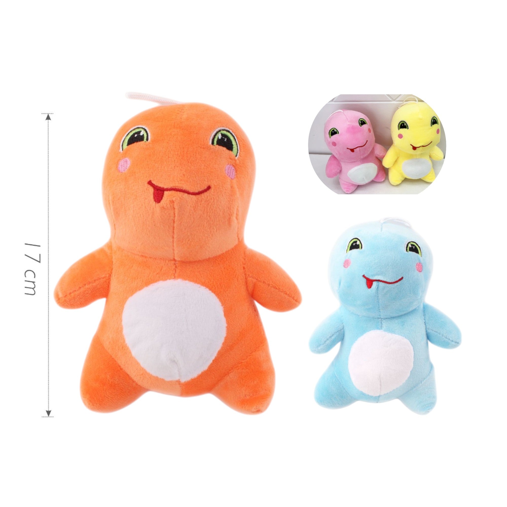 Peluche Dinosaurio Sonriente - 17 cm