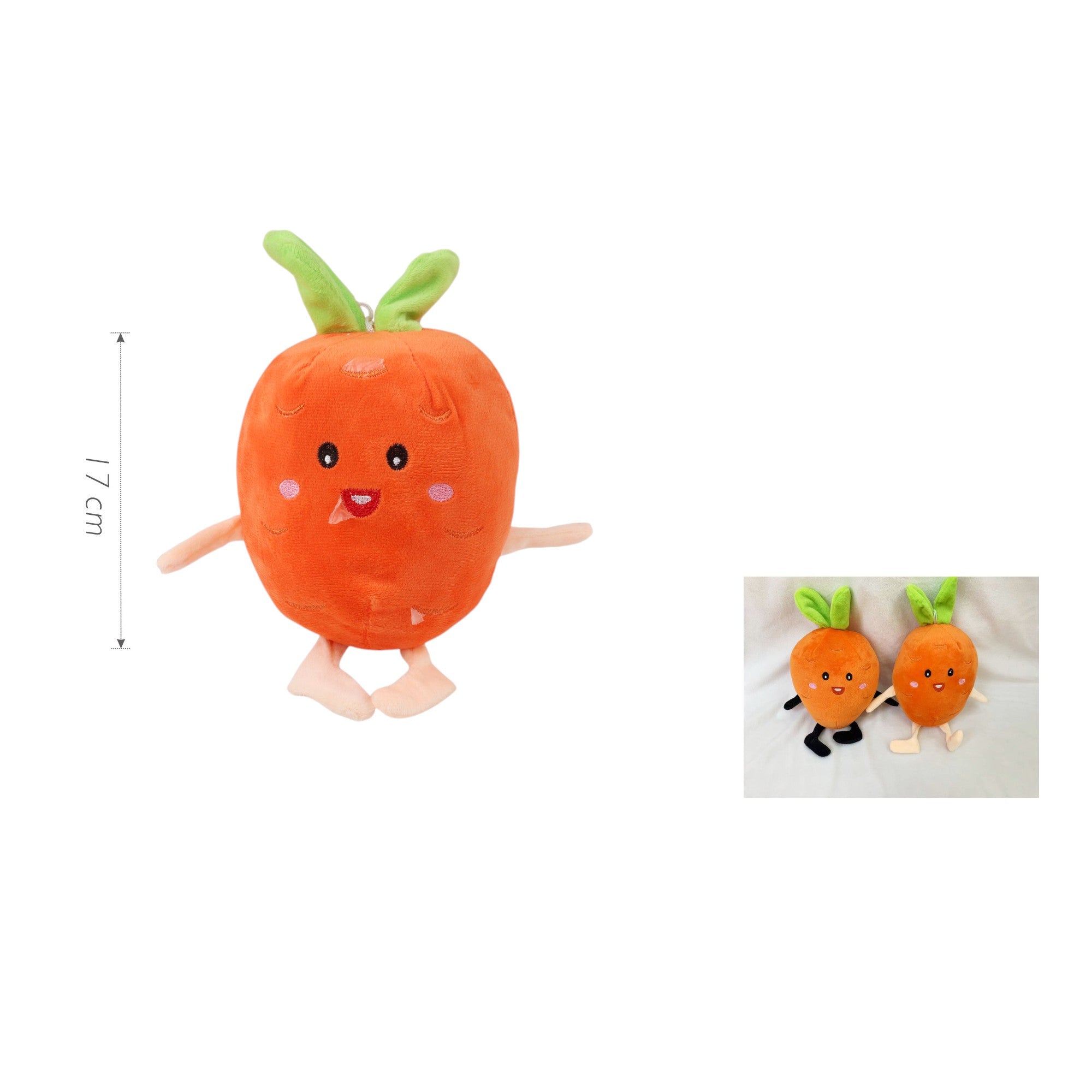 Peluche Zanahoria de Felpa 17 cm