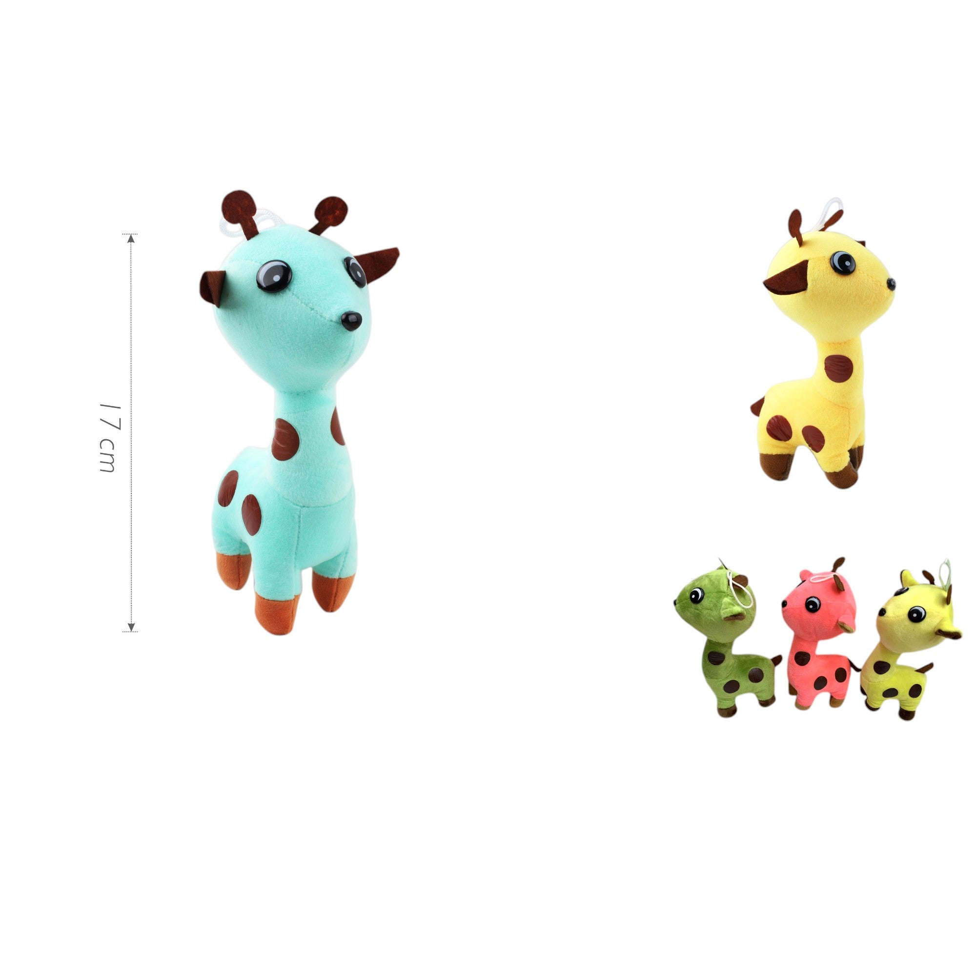 Peluche Jirafa de Colores - 17 cm