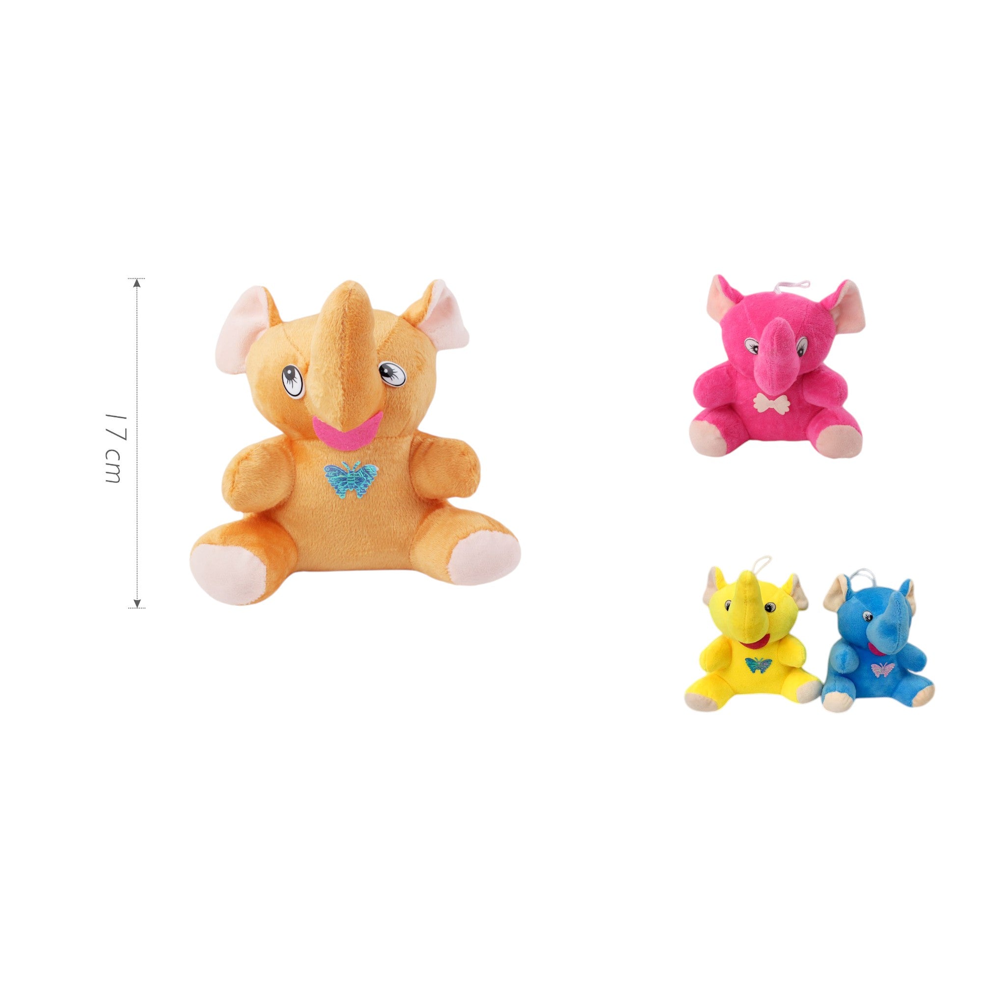 Peluche Elefante de Felpa 17 cm