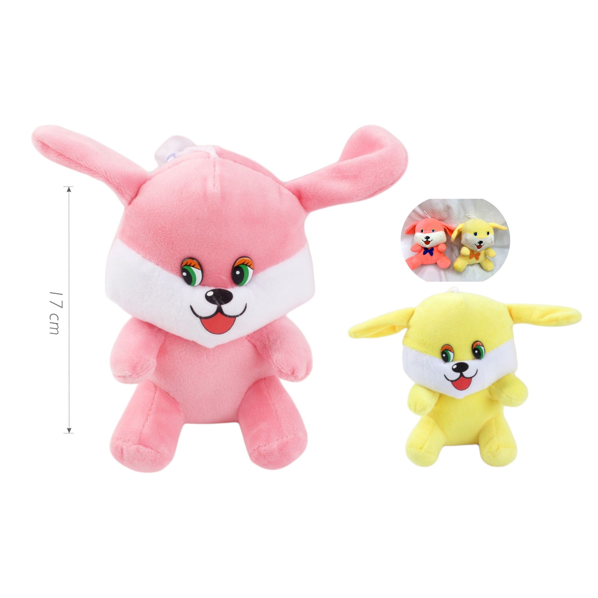 Peluche Conejito de Colores - 17 cm