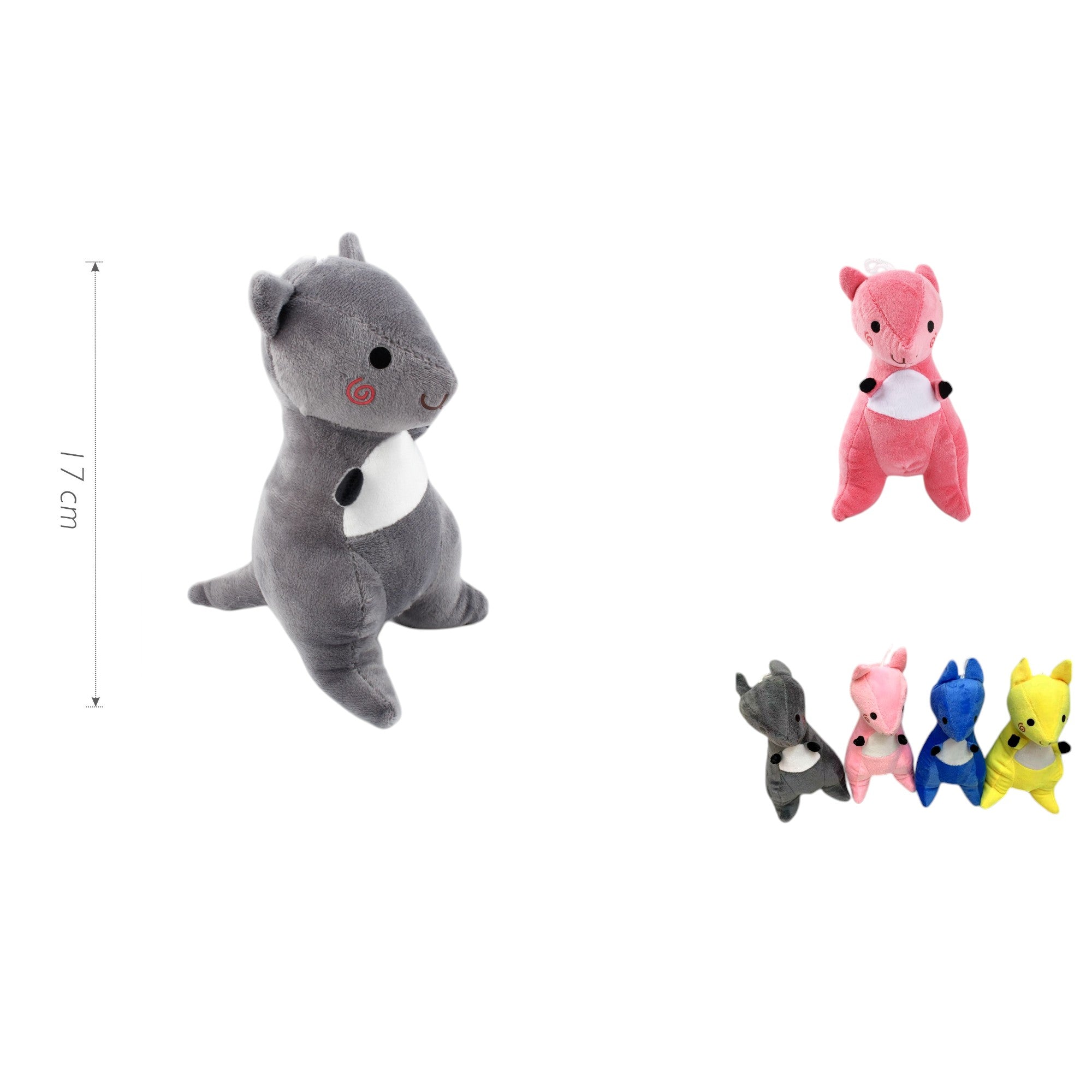 Peluche Canguro de Colores - 17 cm