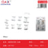Pack x 12 Alfiler plateado 4 compartimentos 80pcs