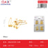 Pack x 12 Alfiler dorado 4 compartimentos 80pcs