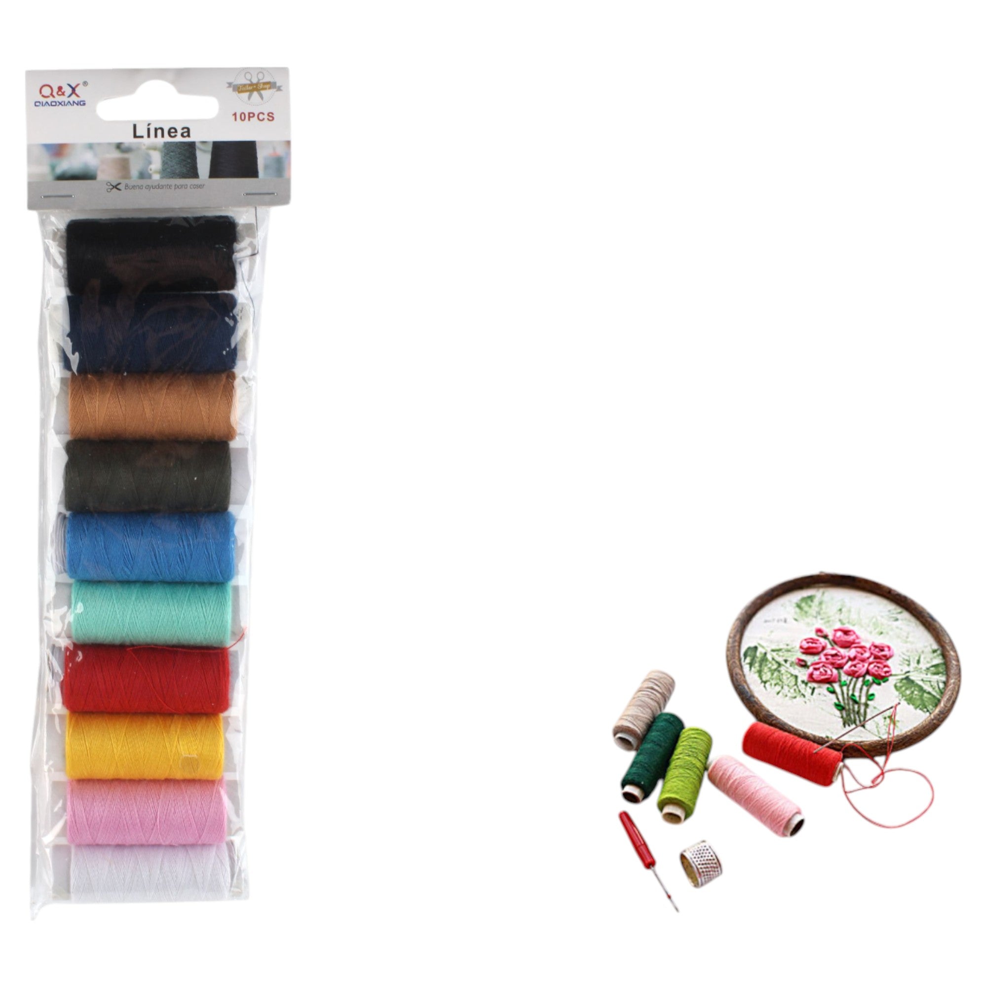 Pack x 12 Hilo tarjeta 10PC multicolor