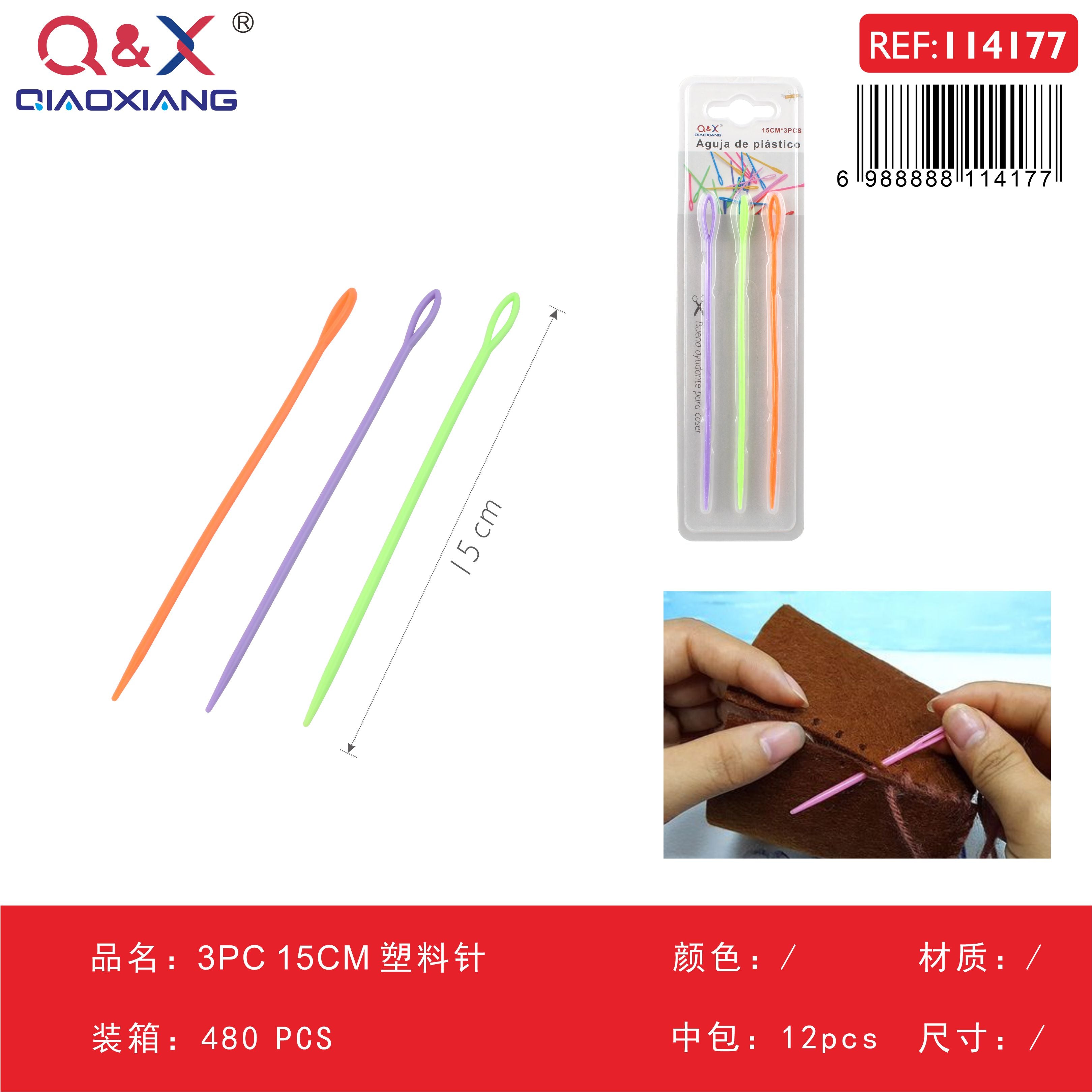 Pack x 12 3PC 15CM PlasticoAguja
