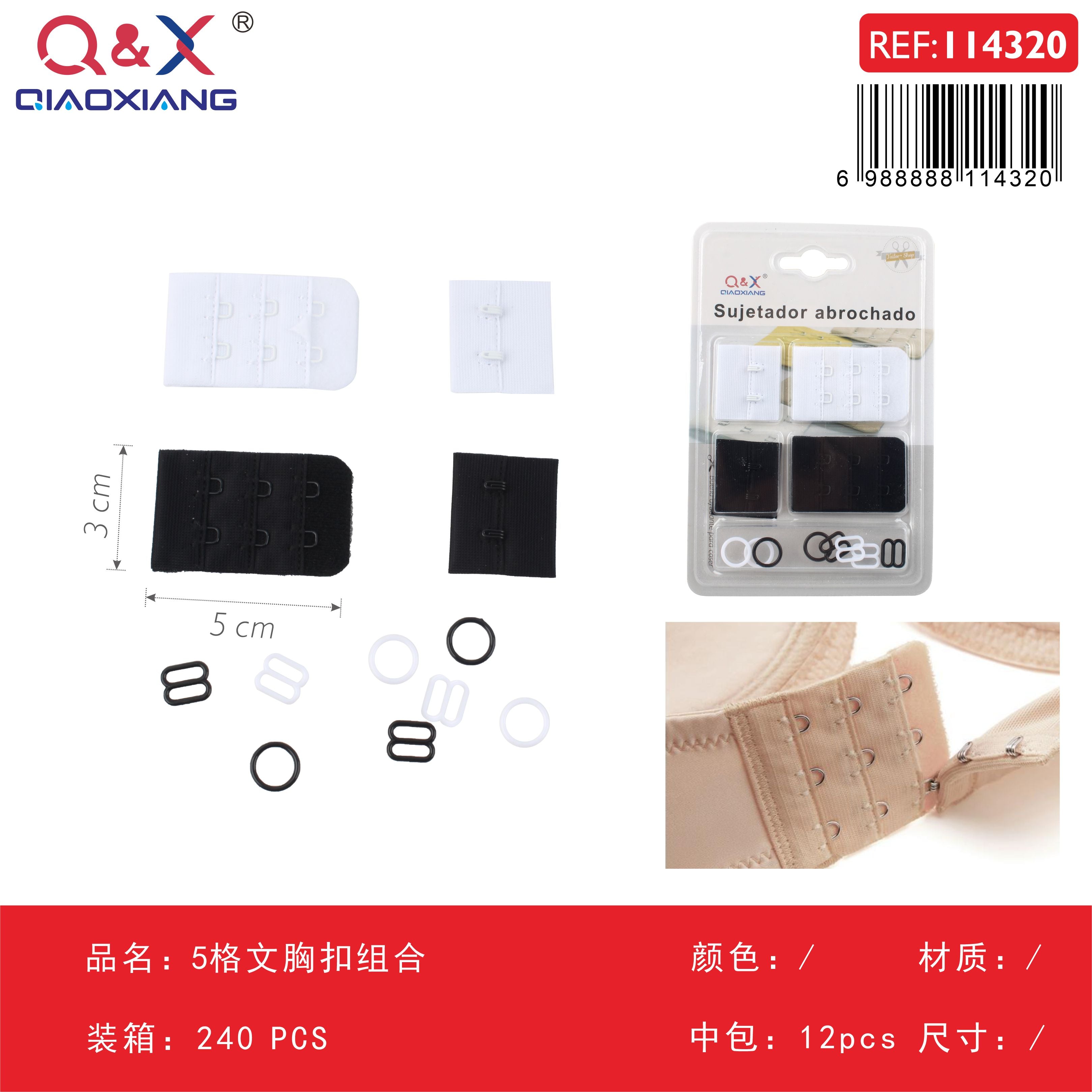 Pack x 12 Kit broches sujetador 5 compartimentos
