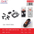 Pack x 12 Cordón elástico niños redondo 0.3CM x 120CM negro/blanco