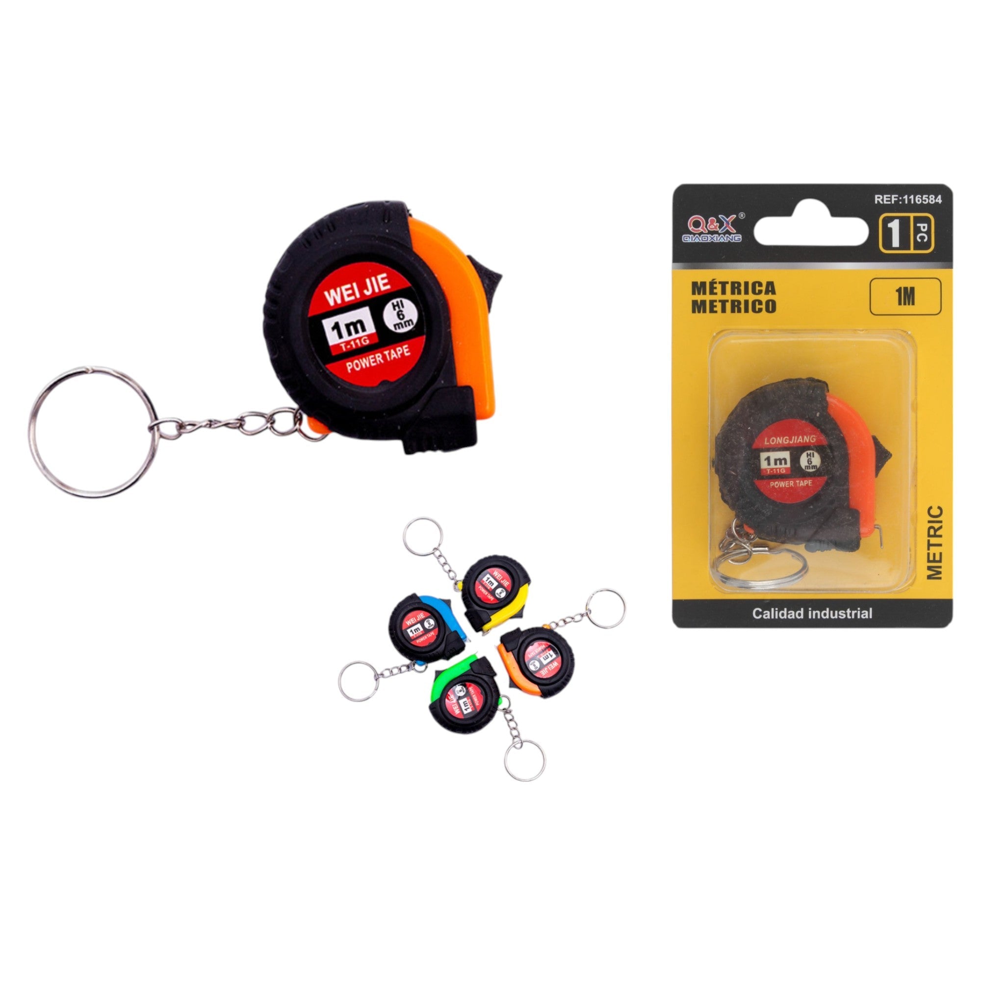 Cinta métrica 1 m bicolor