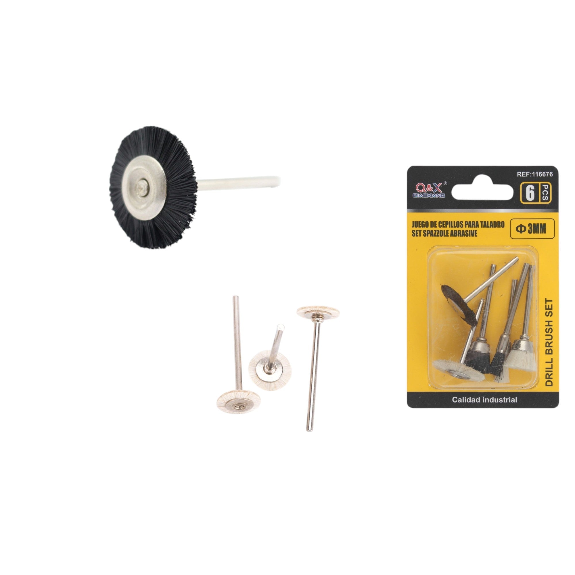 Set de cepillos nylon 6 pcs