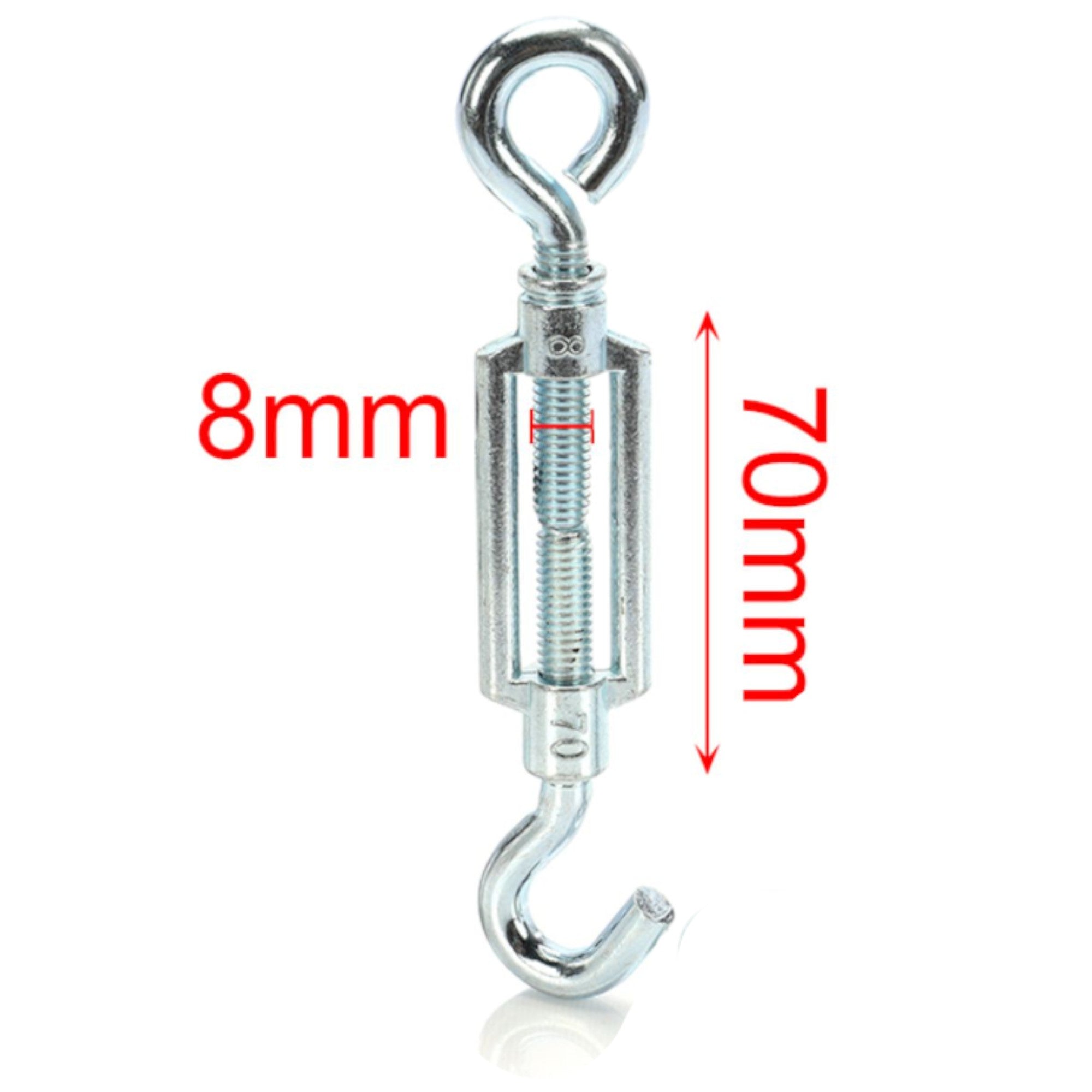 Tensor tipo turnbuckle 8×70 mm 2 pcs