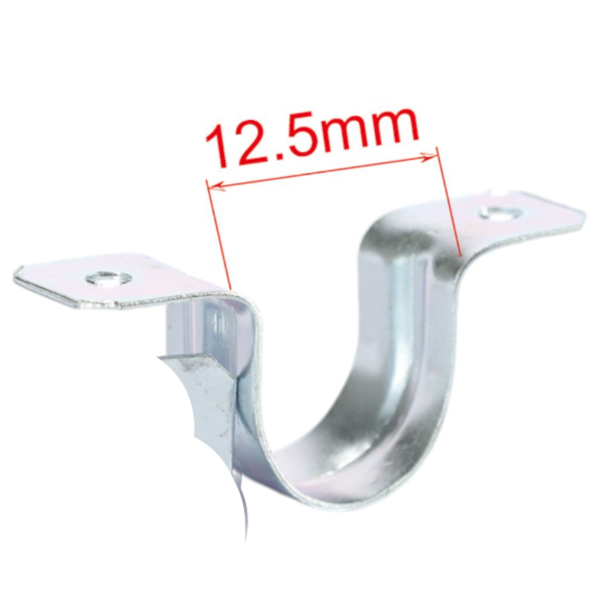 Abrazadera doble oreja 1/2Pulgada 4 pcs