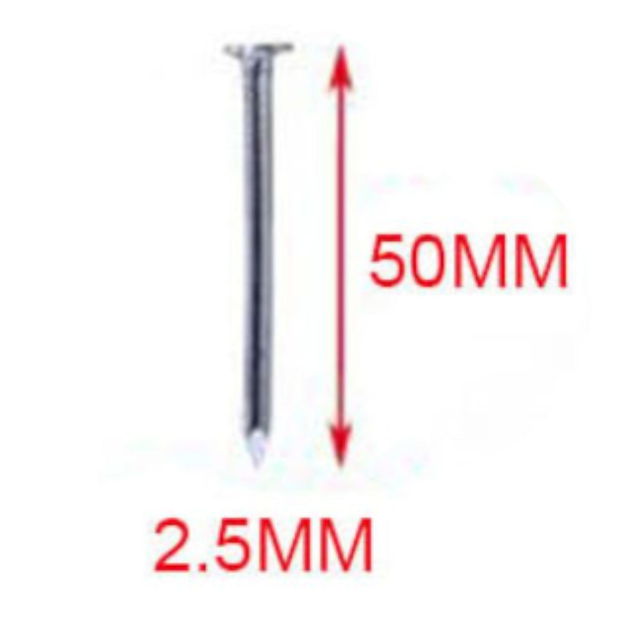 Clavo blanco 2.5×50 mm 60 g