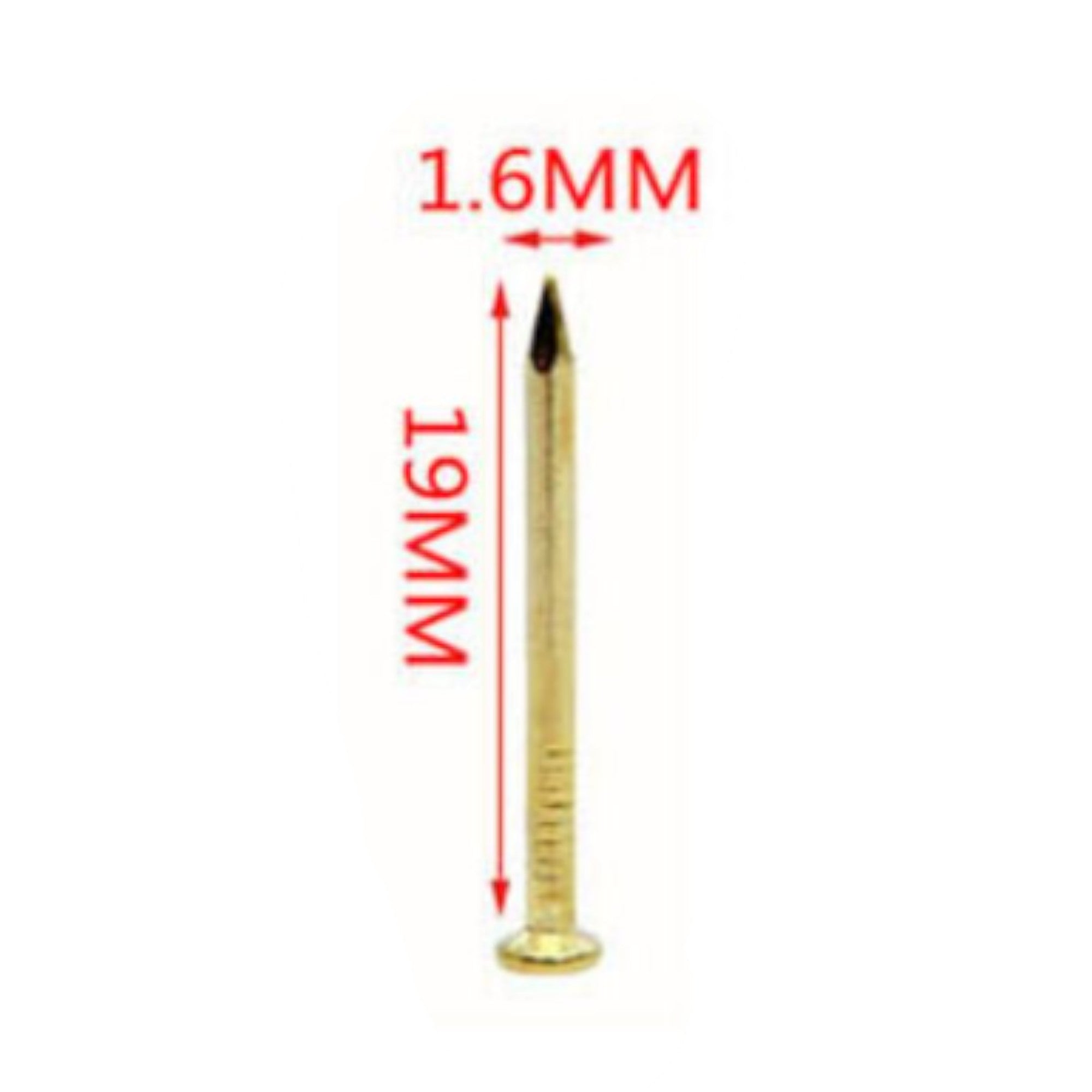 Clavo plano galvanizado cobre 1.6×19 mm 40 g