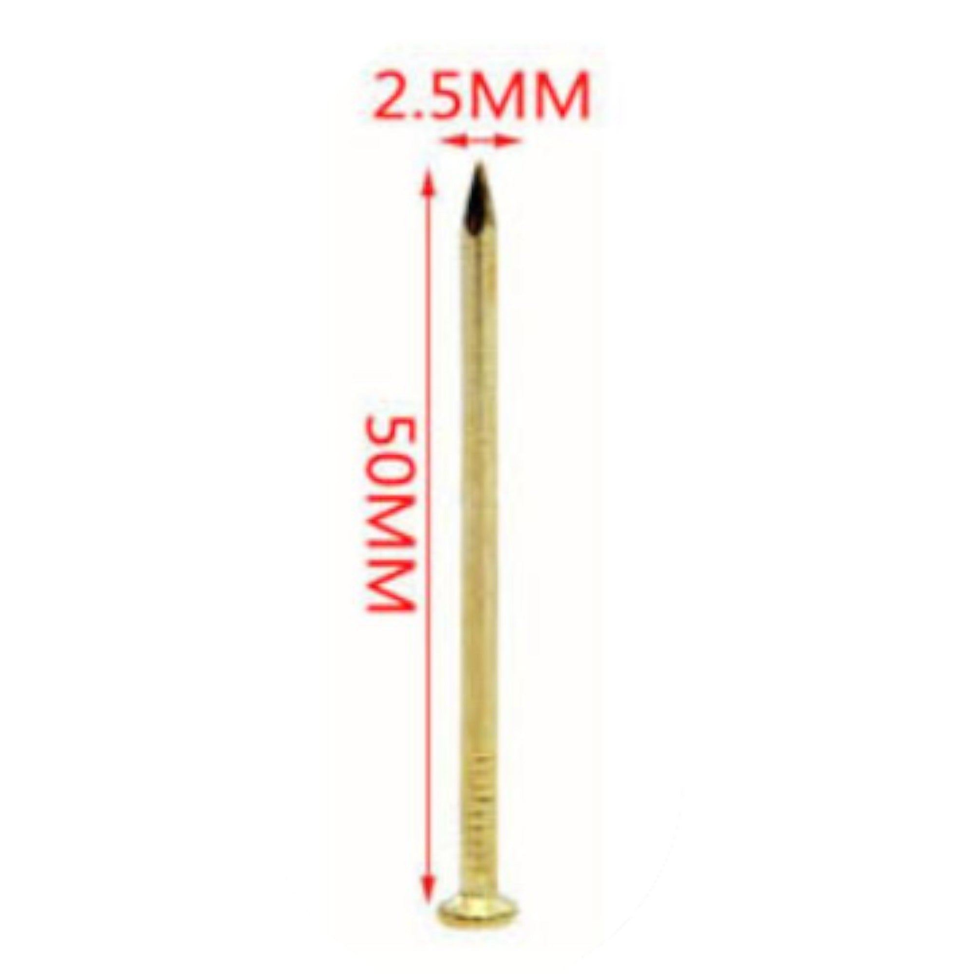 Clavo plano galvanizado cobre 2.5×50 mm 40 g
