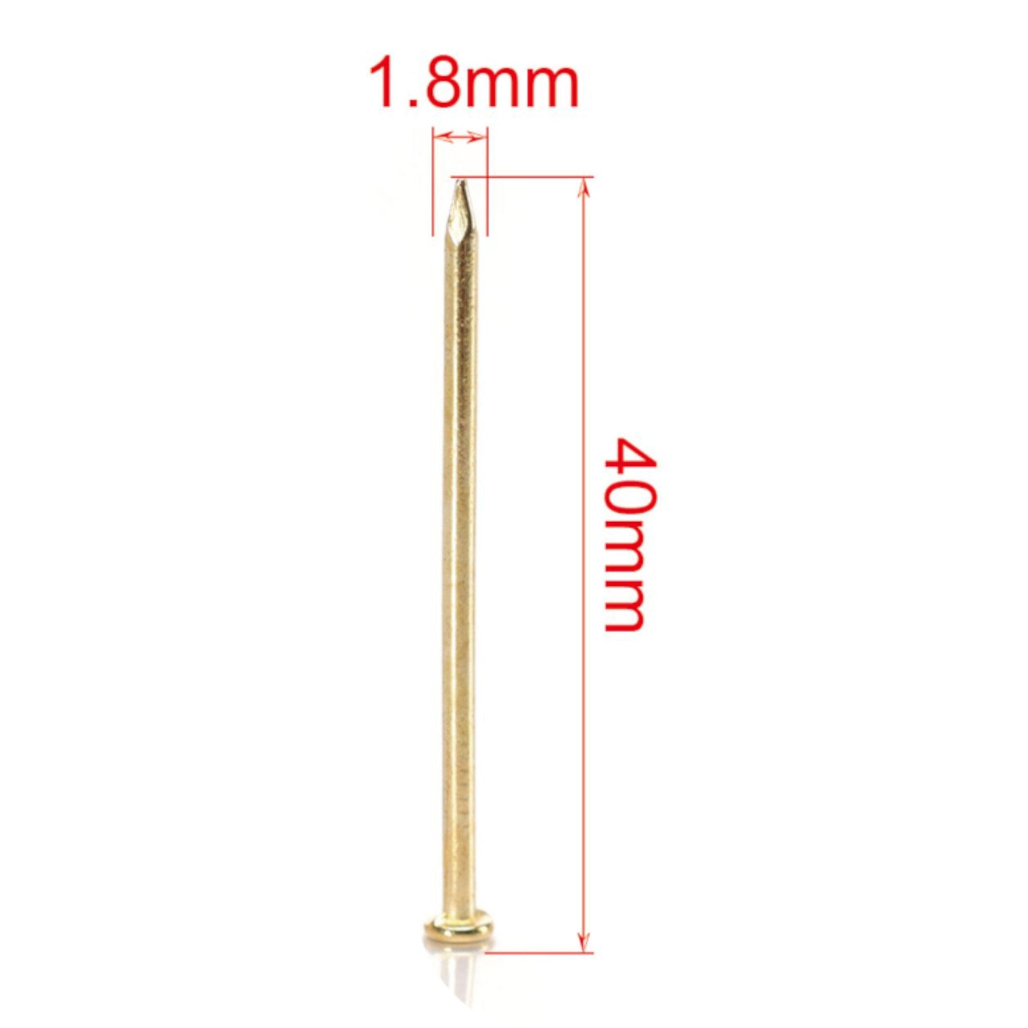 Clavo plano galvanizado cobre 1.8×40 mm 40 g