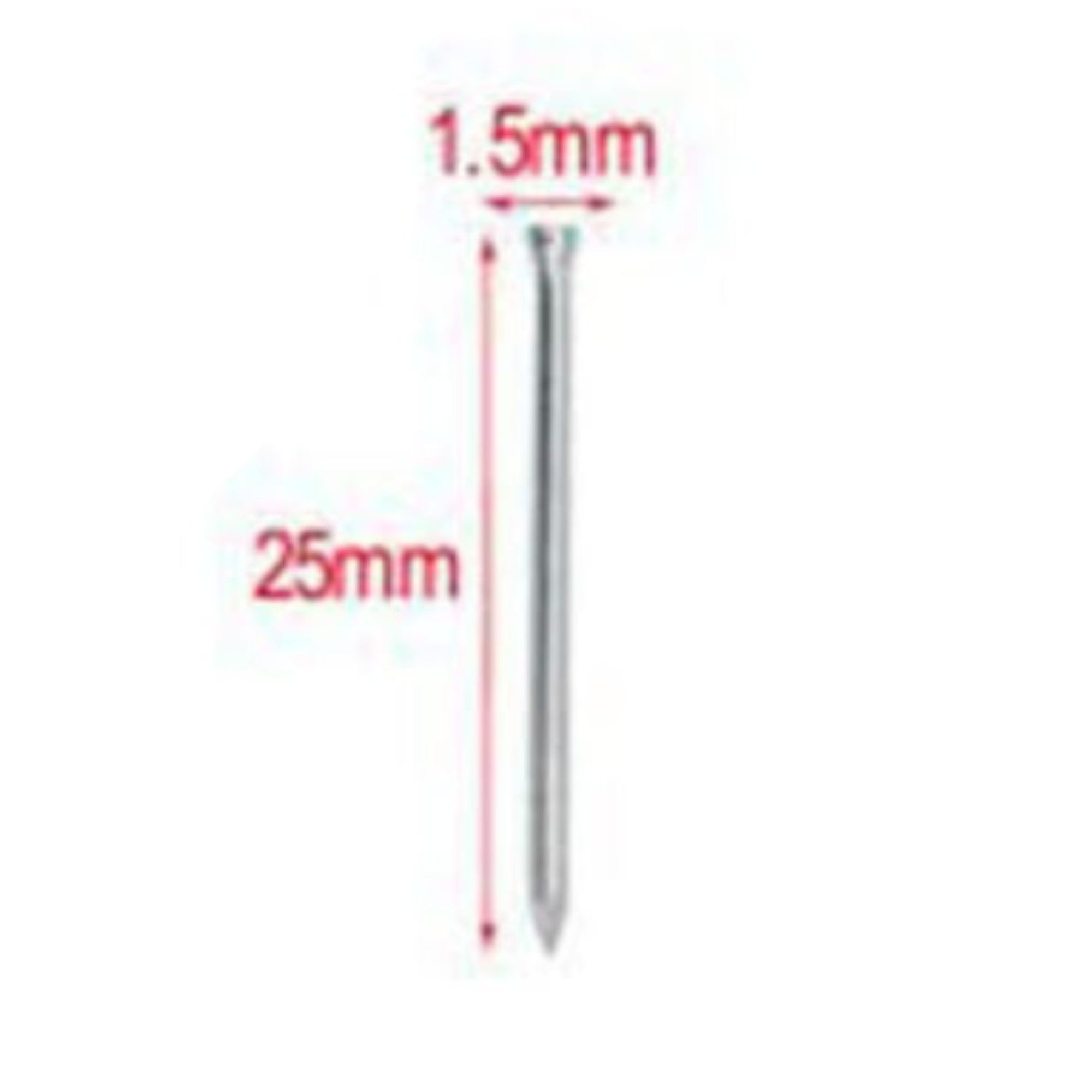 Clavo cabeza redonda 1.5×25 mm 50 g