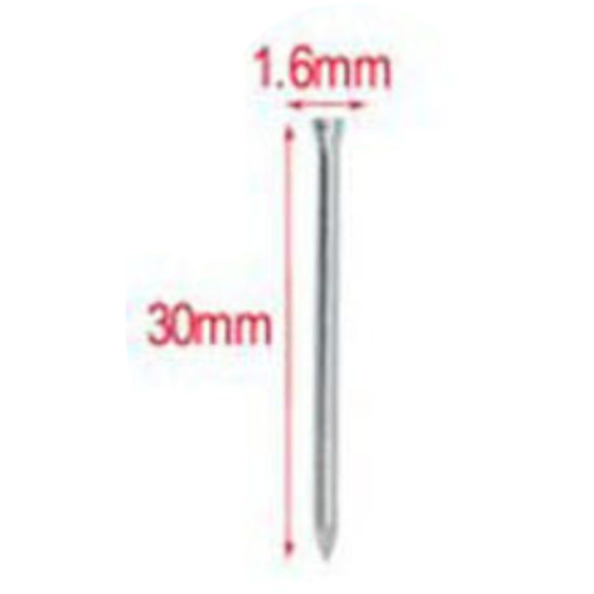 Clavo cabeza redonda 1.6×30 mm 55 g