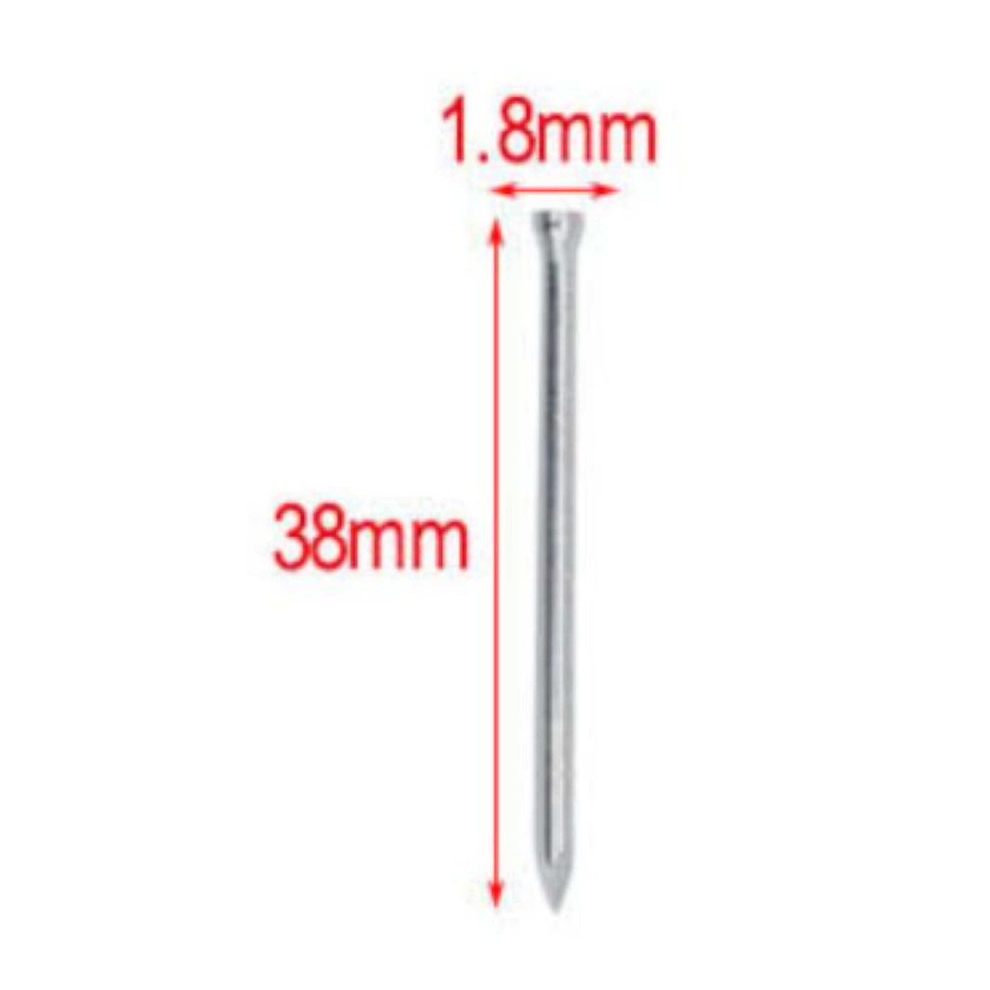 Clavo cabeza redonda 1.8×38 mm 55 g