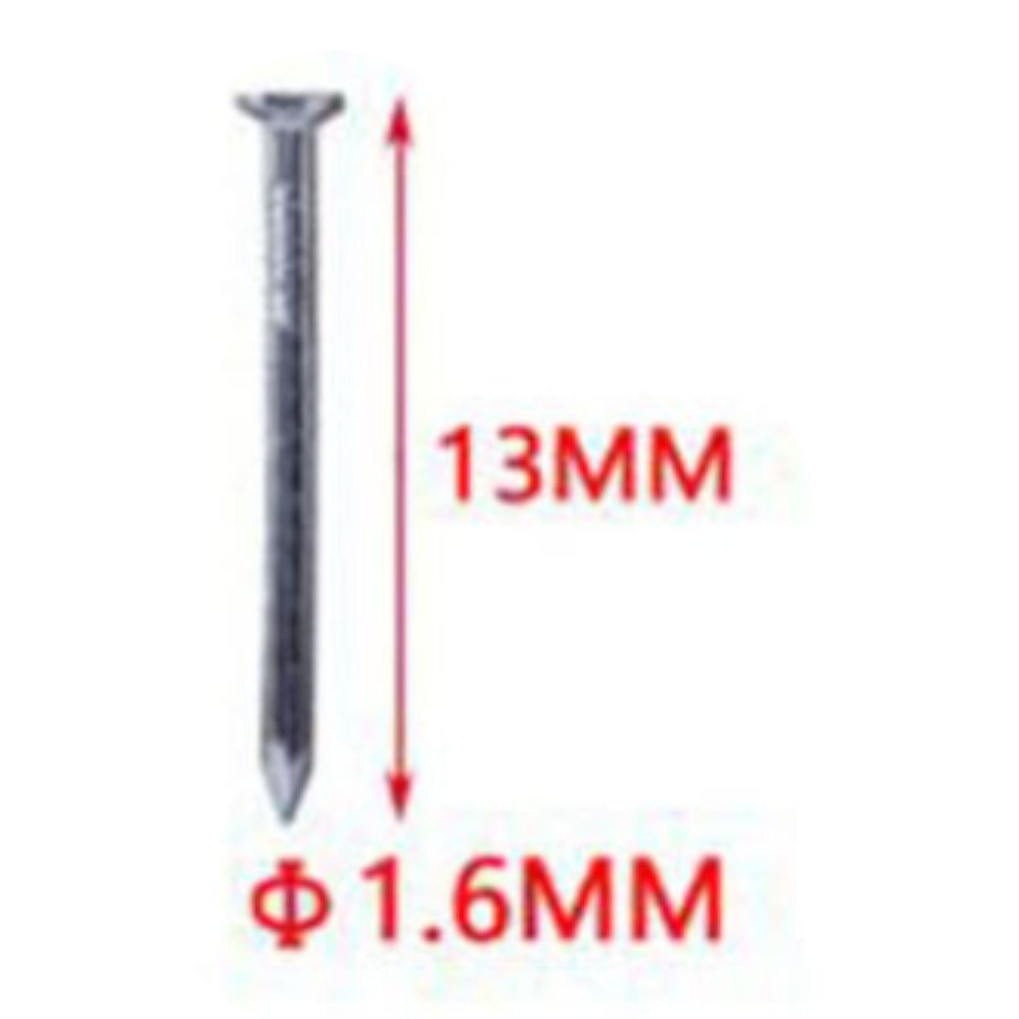 Clavo de acero 1.6×13 mm 150 pcs