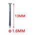 Clavo de acero 1.6×13 mm 150 pcs