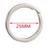 Argolla para llaves plana 25 mm 8 pcs