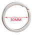 Argolla para llaves plana 30 mm 7 pcs