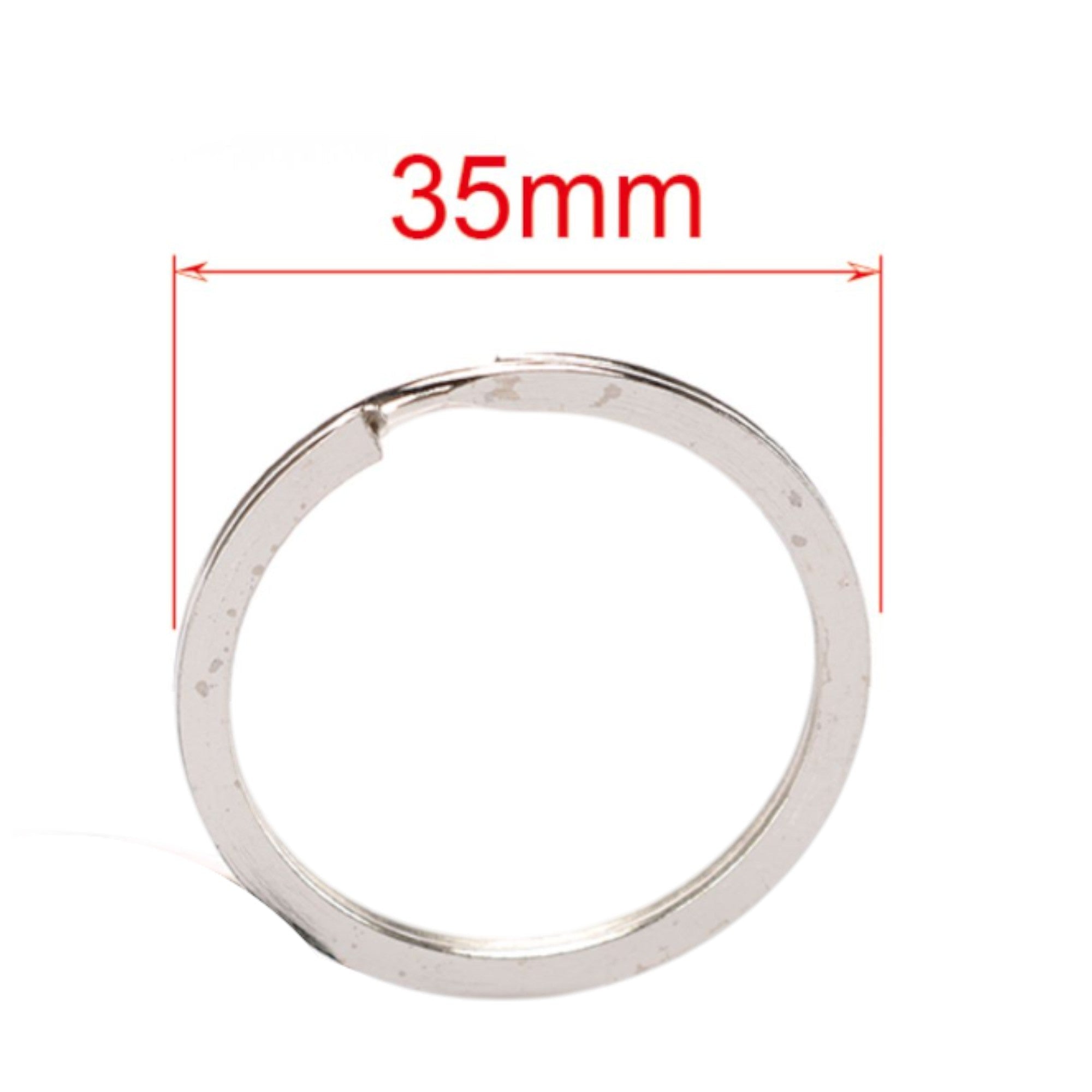 Argolla para llaves plana 35 mm 6 pcs